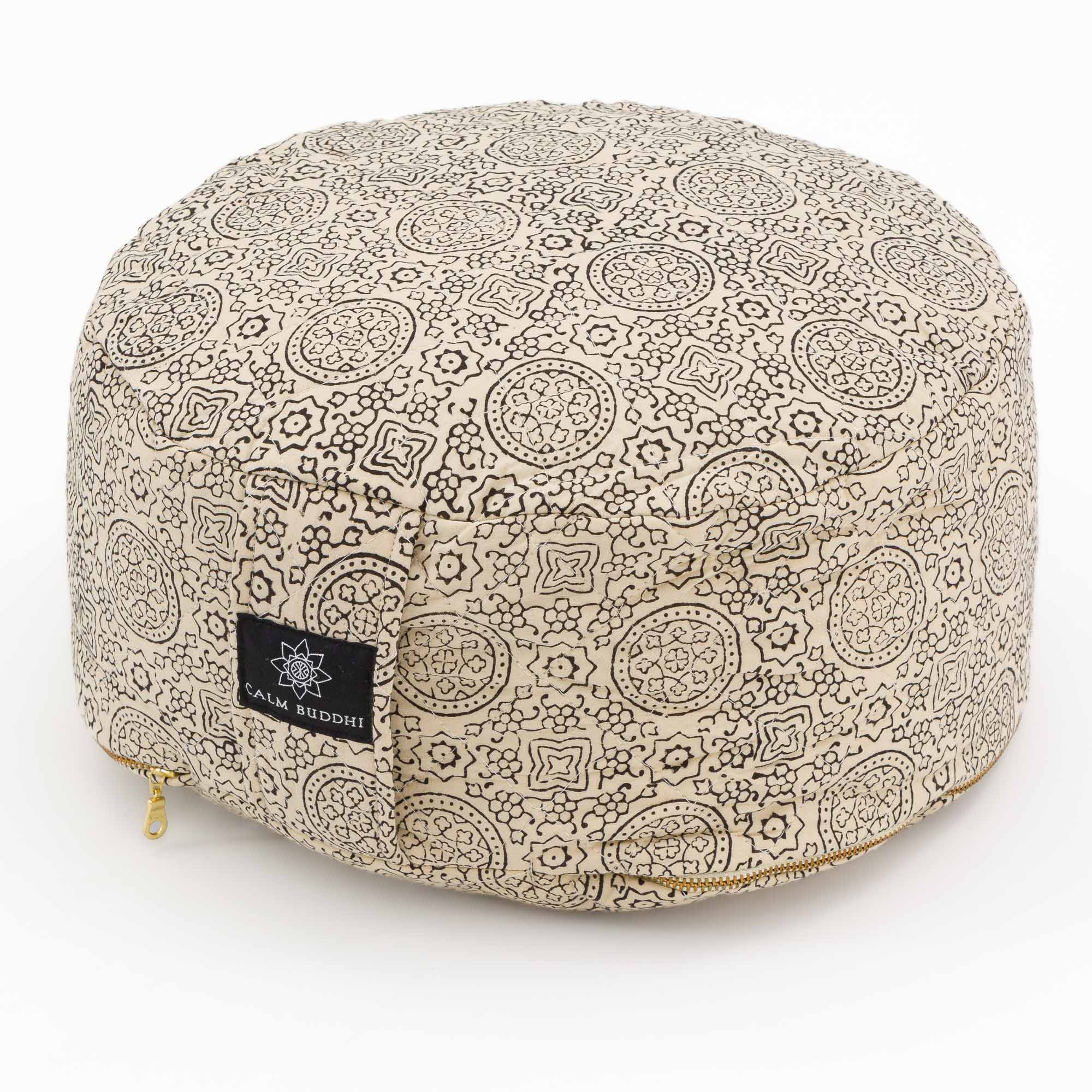 Crescent Meditation Cushion - Pure Riyal – Calm Buddhi