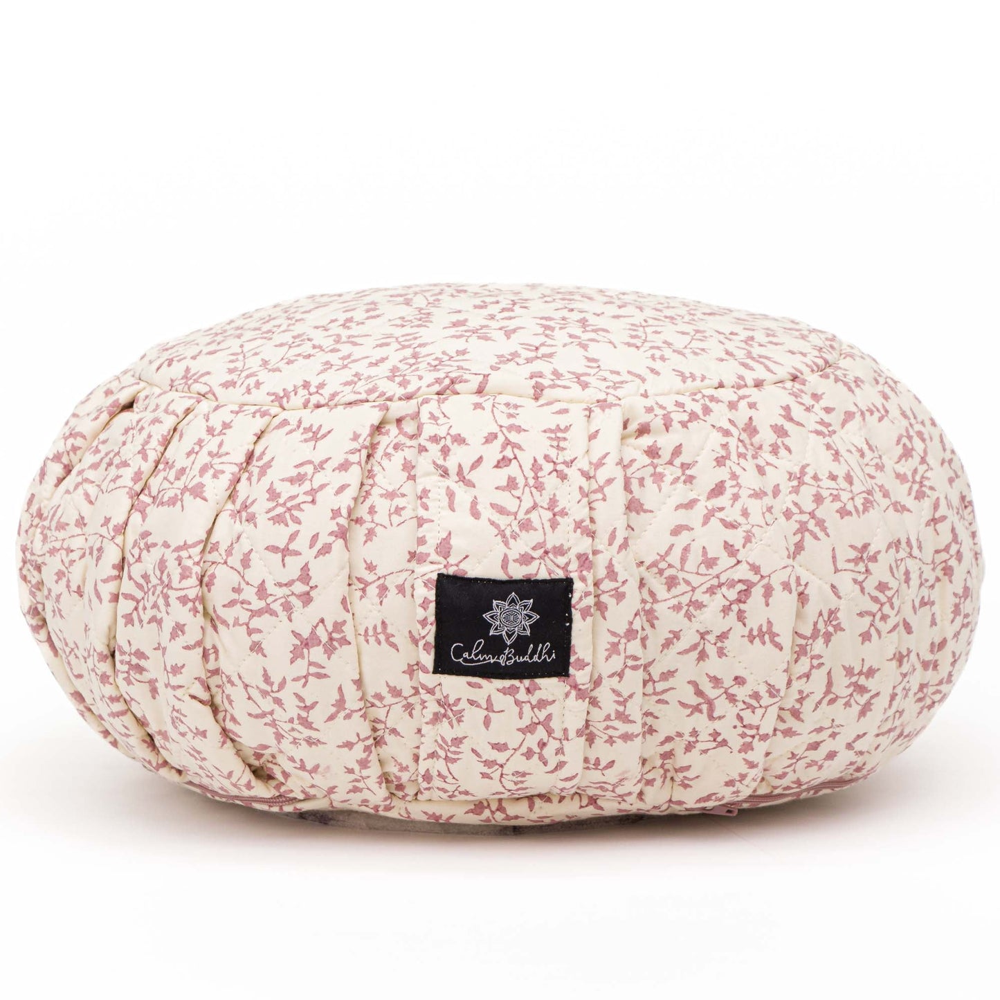 Round Meditation Cushion - Holly Amethyst amethyst, Block Printed, karna, Zafus -xo