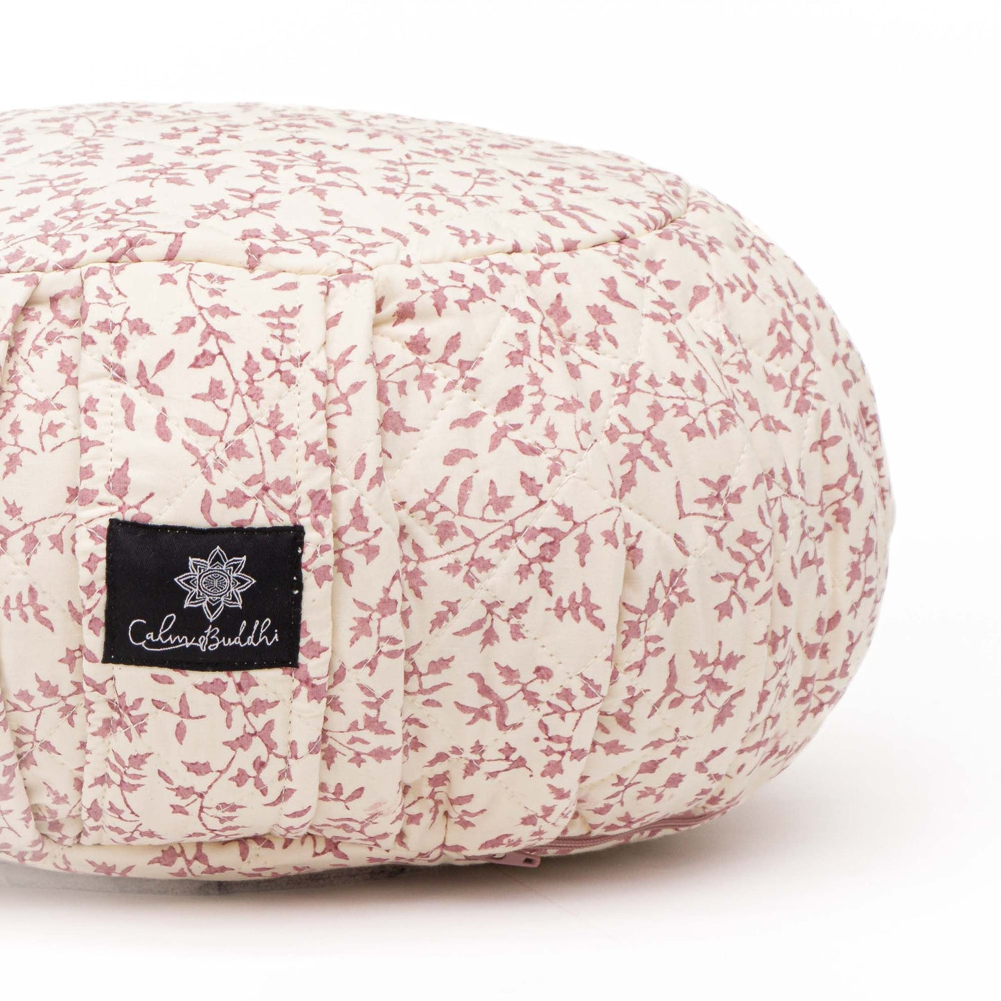 Round Meditation Cushion - Holly Amethyst amethyst, Block Printed, karna, Zafus -xo
