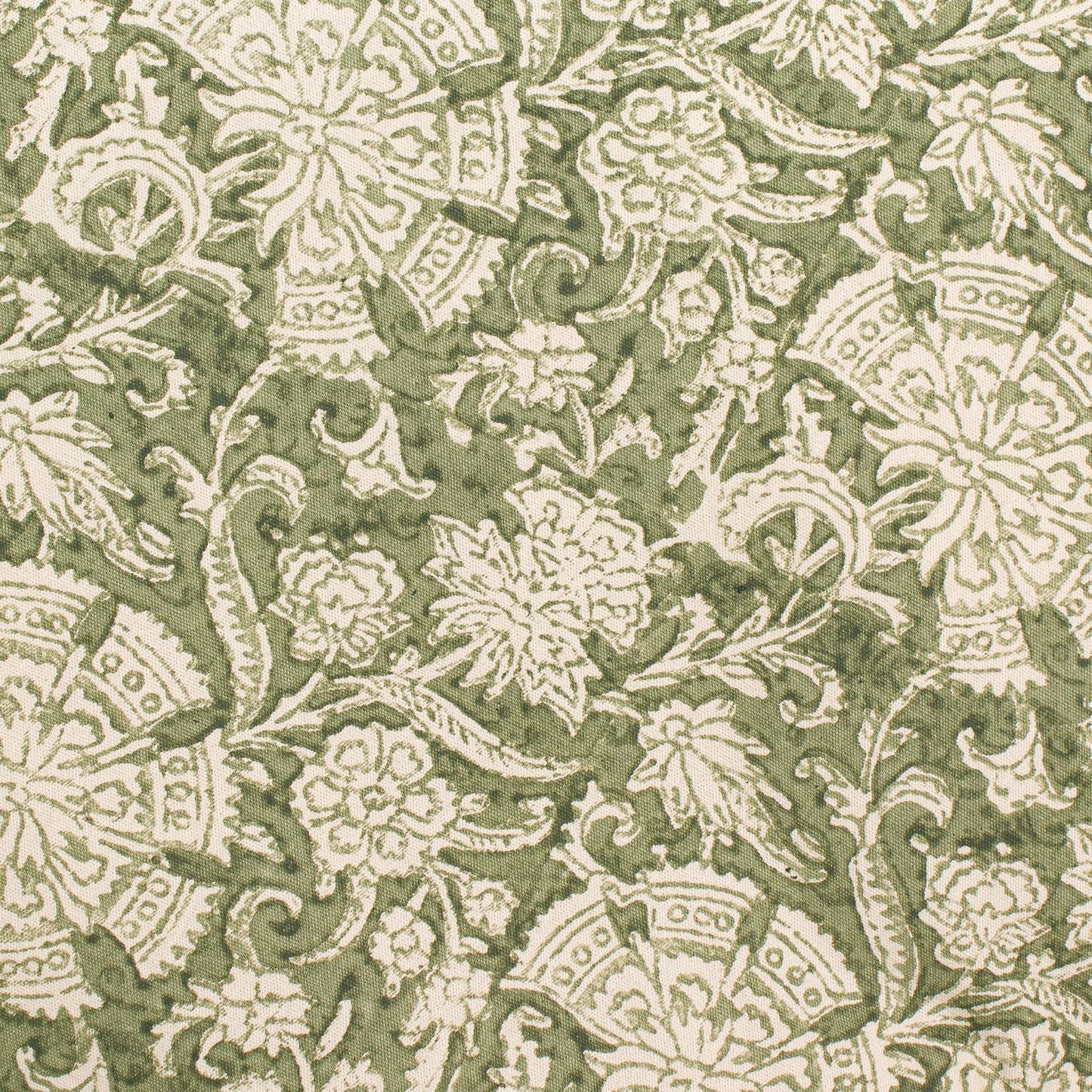 Round Meditation Cushion ~ New Gaia-Block Printed, Zafus-xo