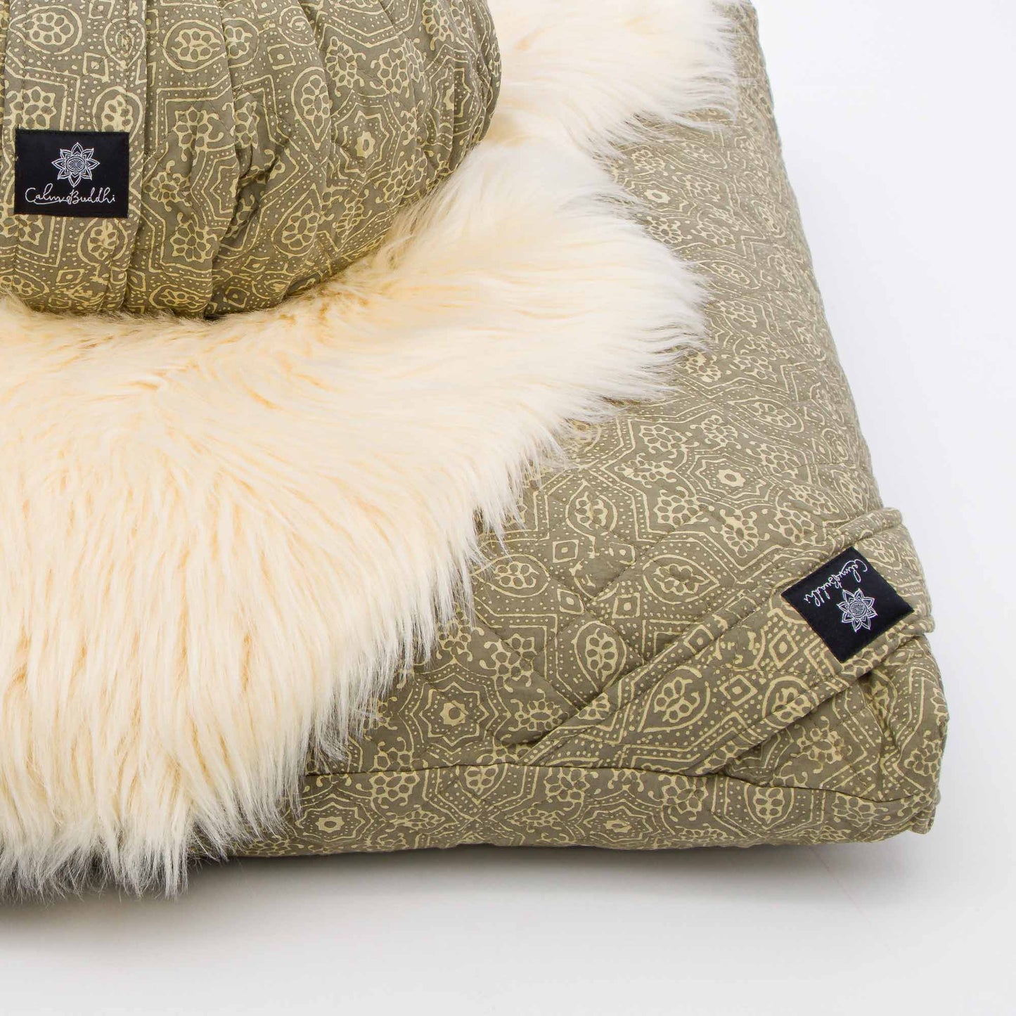 Wind Star - Meditation comfort bundle Block Printed, Quilted, zafuzab-set -xo