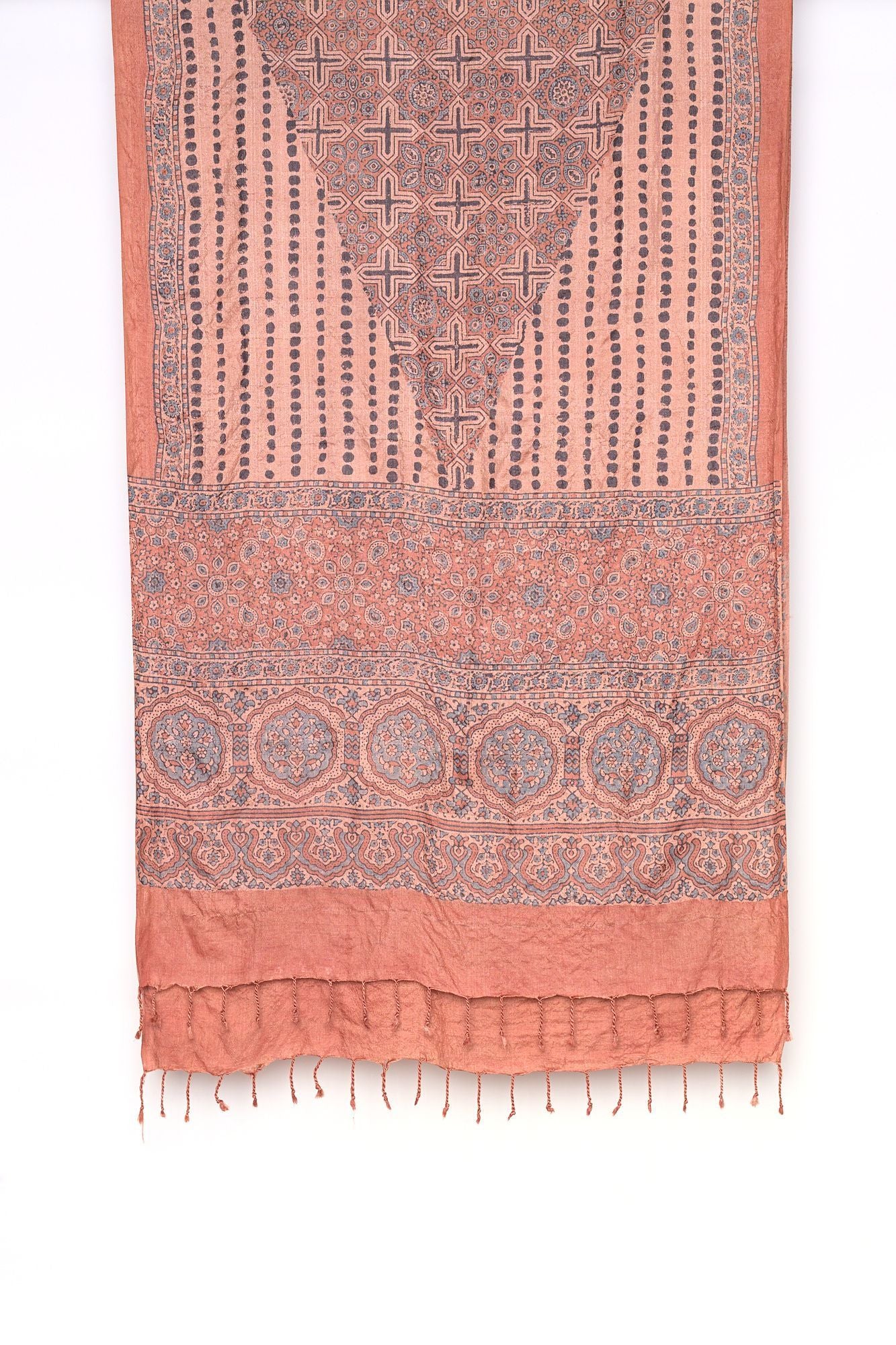Madder root wild silk natural dye scarf-Gifts, Scarves-xo