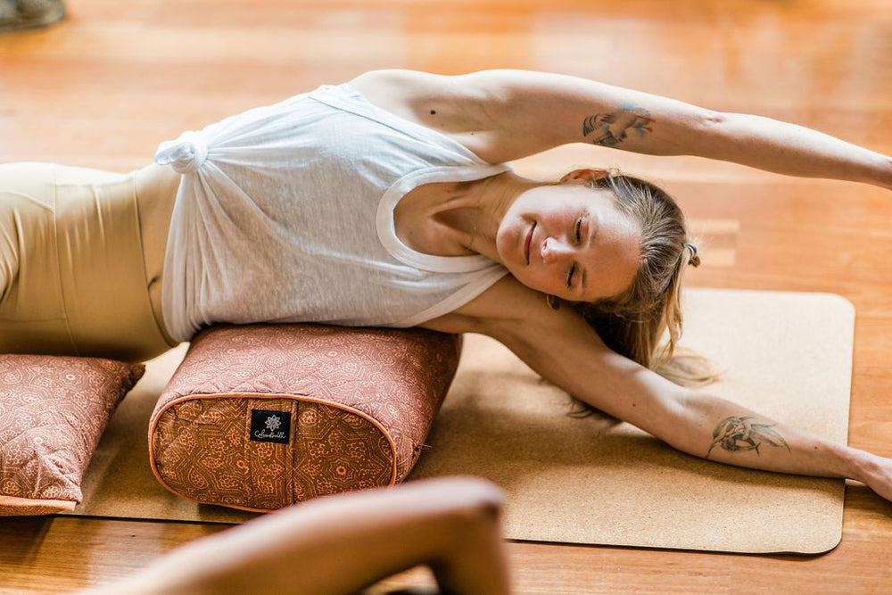 Your yoga bolster is there to support you.