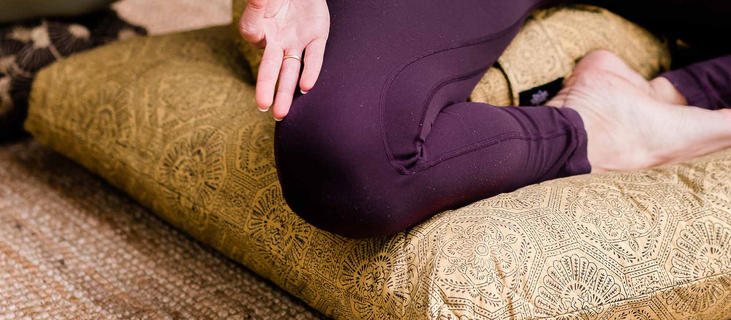 Purity - Oval Yoga Bolster – Calm Buddhi