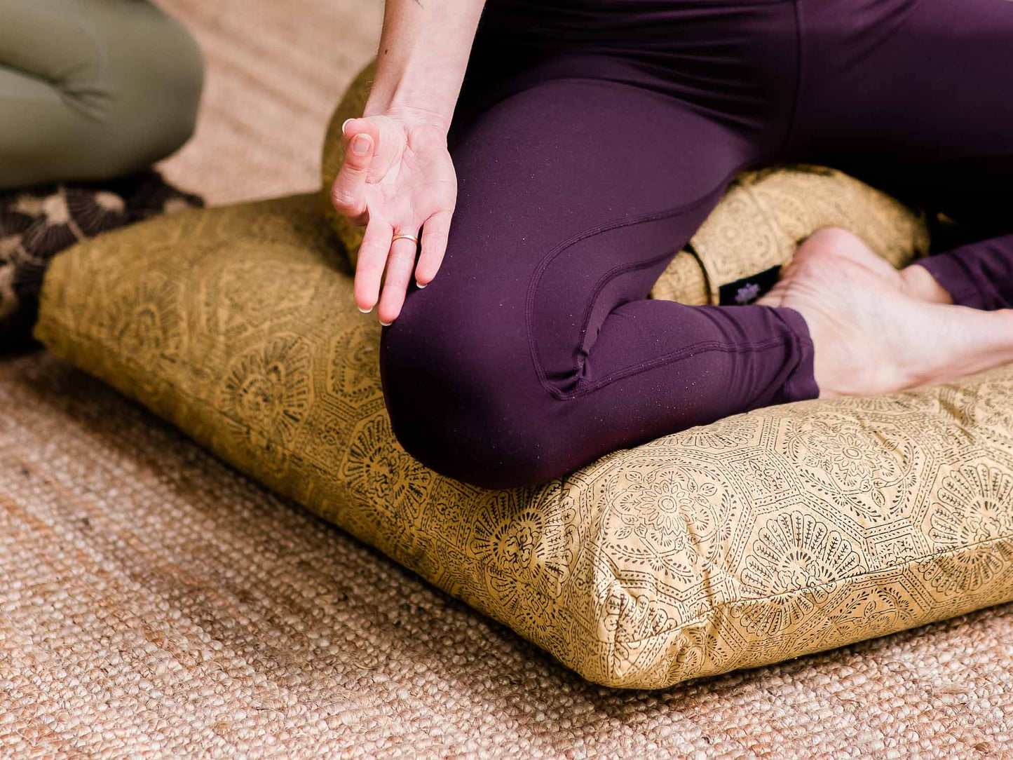 meditation cushion also known as a meditation pillow or meditation pad
