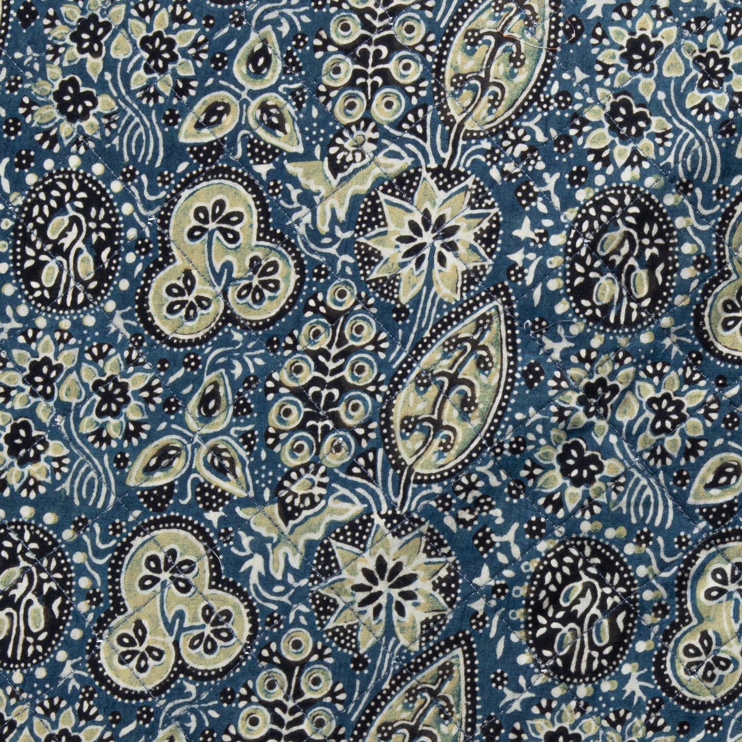 Ajrakh Fig - Yoga Nidra and Meditation Futon-Block Printed, Futons-xo