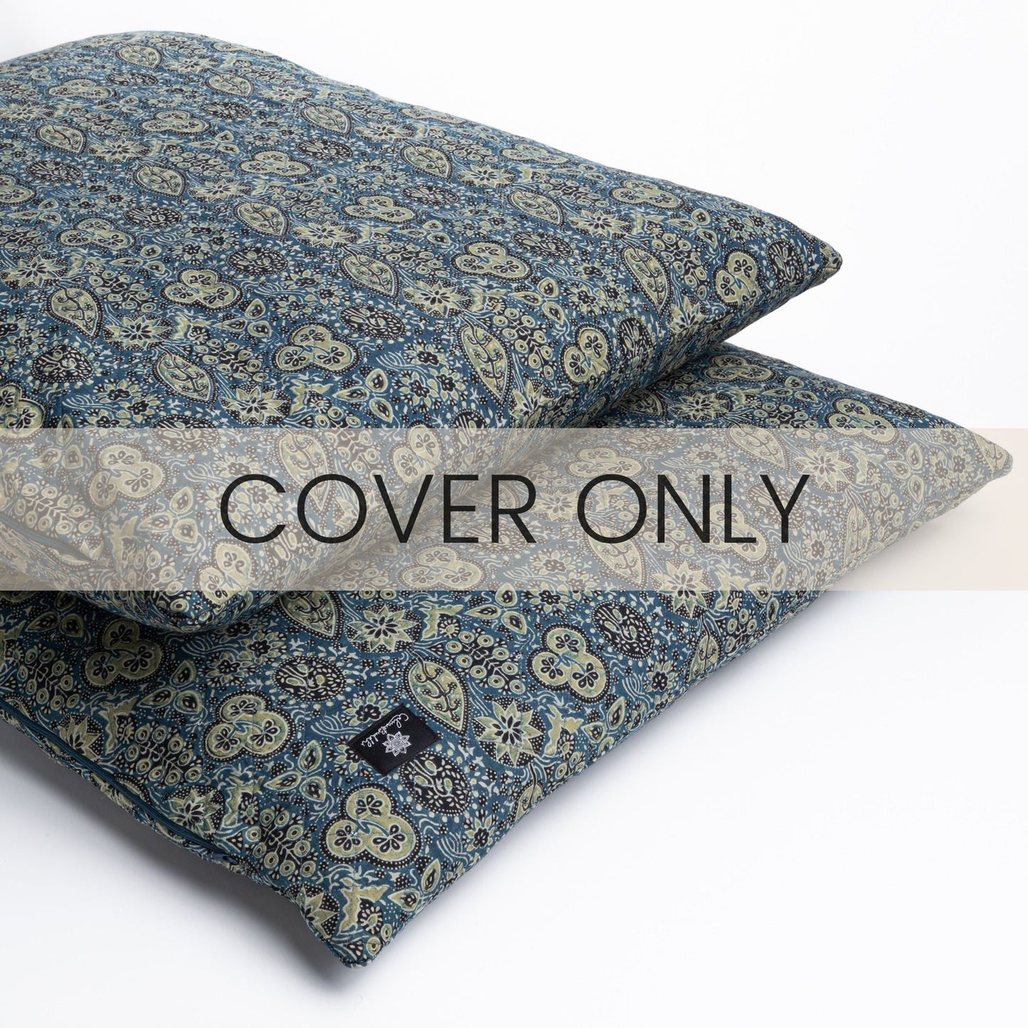 Ajrakh Fig - Yoga Nidra and Meditation Futon-Block Printed, Futons-xo