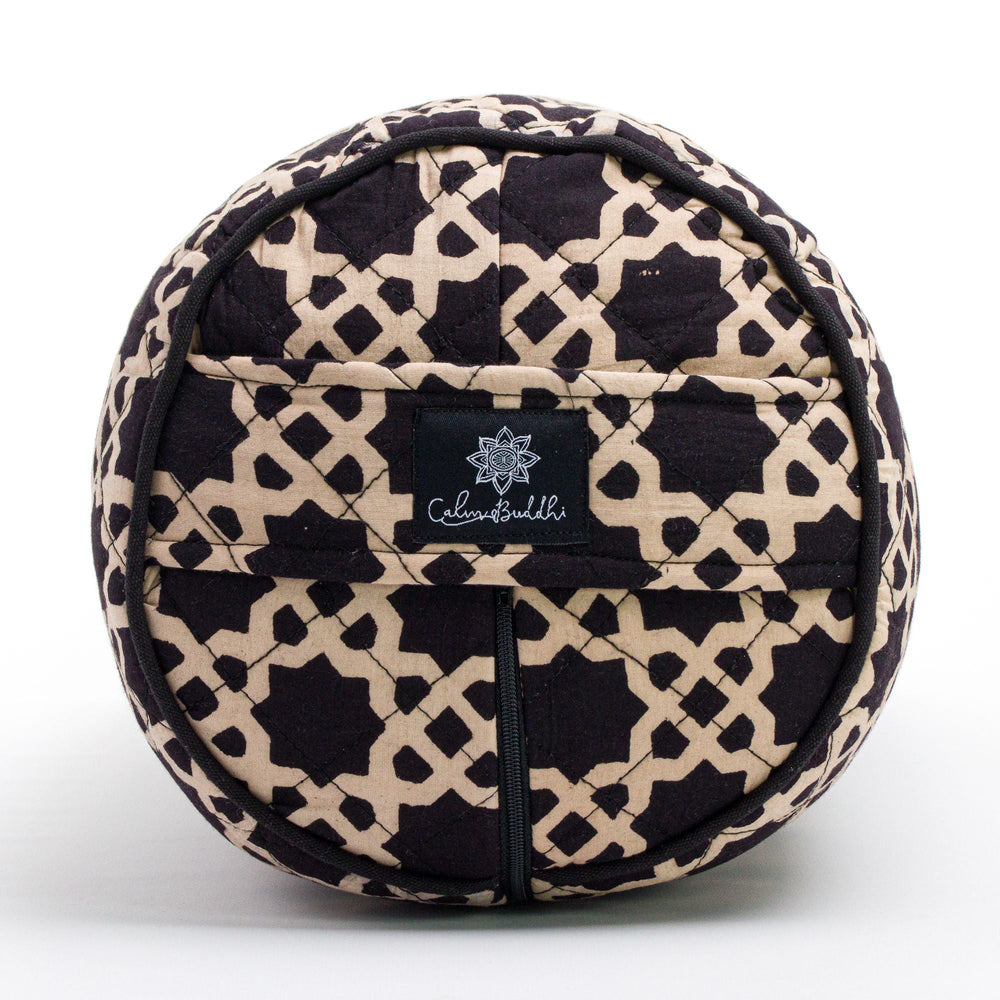 
                  
                    Akasha - Round Yoga Bolster-Block Printed, Round Bolsters-xo
                  
                