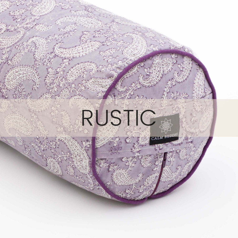 Ananda Paisley - RUSTIC Round Yoga Bolster