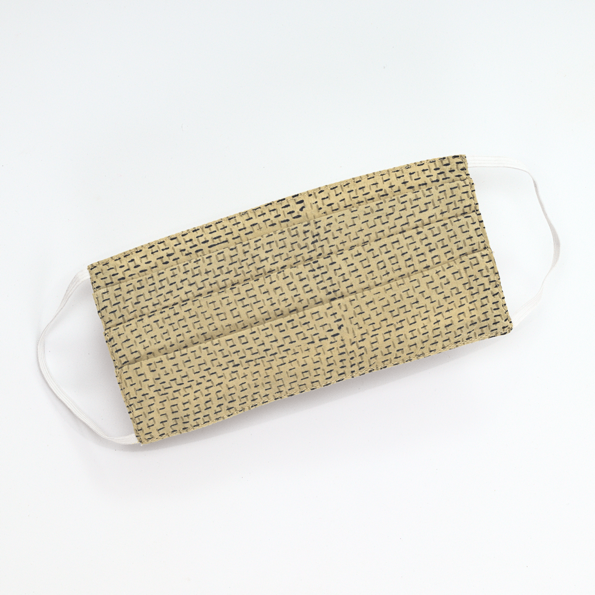 Ayurveda - Infused Natural Dye Mask-Yoga Accessories-Block Printed, Face Masks-Grid-