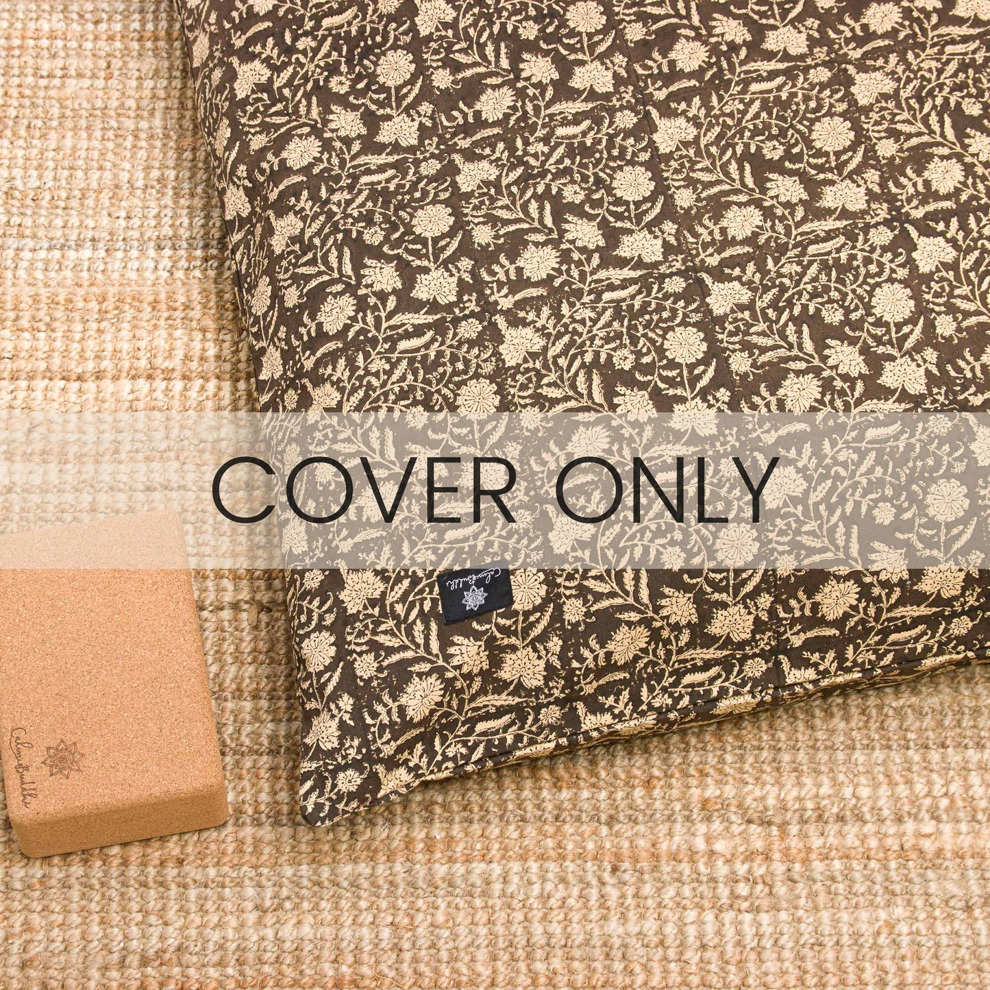 Bhumi Garden Yoga Nidra and Meditation Futon Block Printed, Futons, karna -xo
