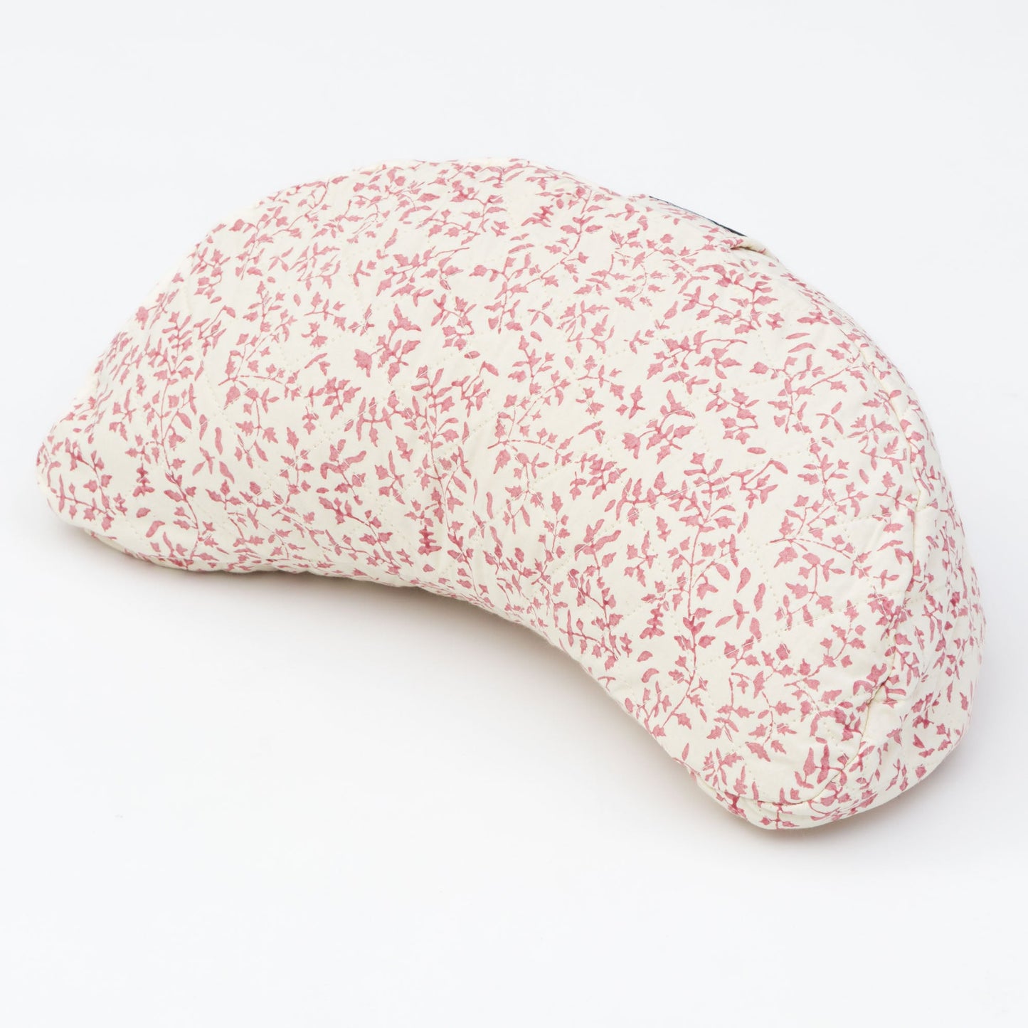 
                  
                    Crescent Meditation Cushion - Holly Amethyst Block Printed, Crescents, Quilted -xo
                  
                