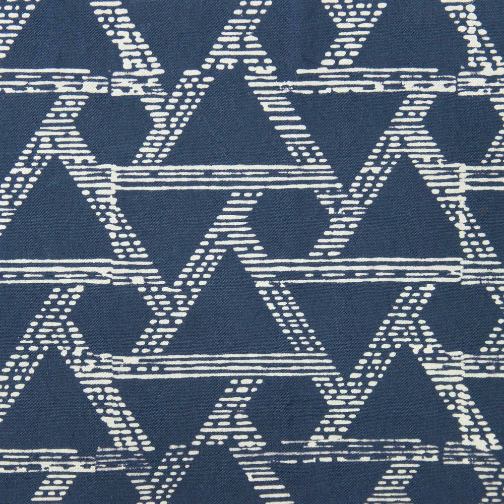 
                  
                    Deep sea blue triangle Oval Yoga Bolster Block Printed, Karna, Oval Bolsters -xo
                  
                