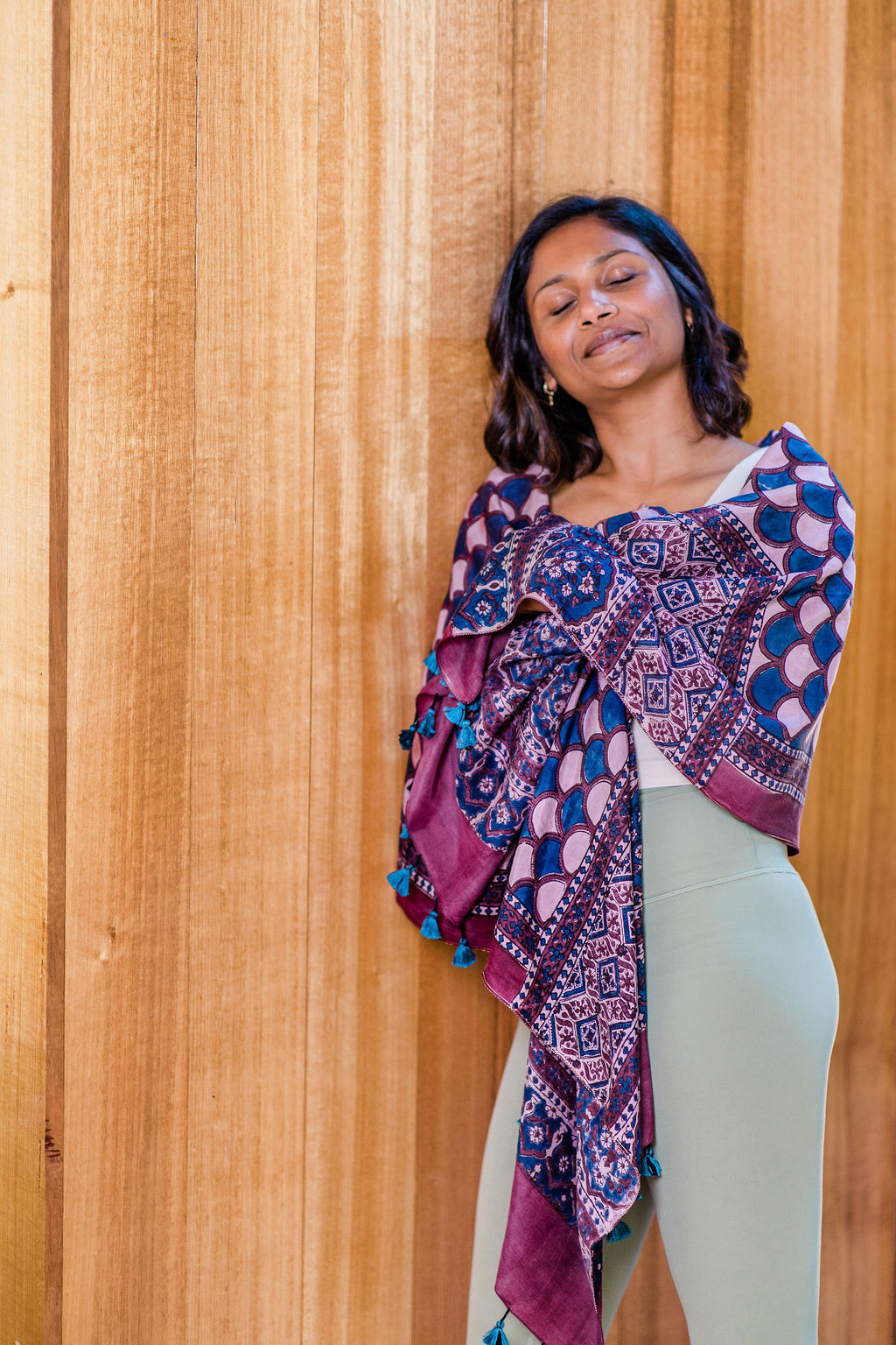 Dusky Rose natural dye scarf Gifts, Scarves -xo