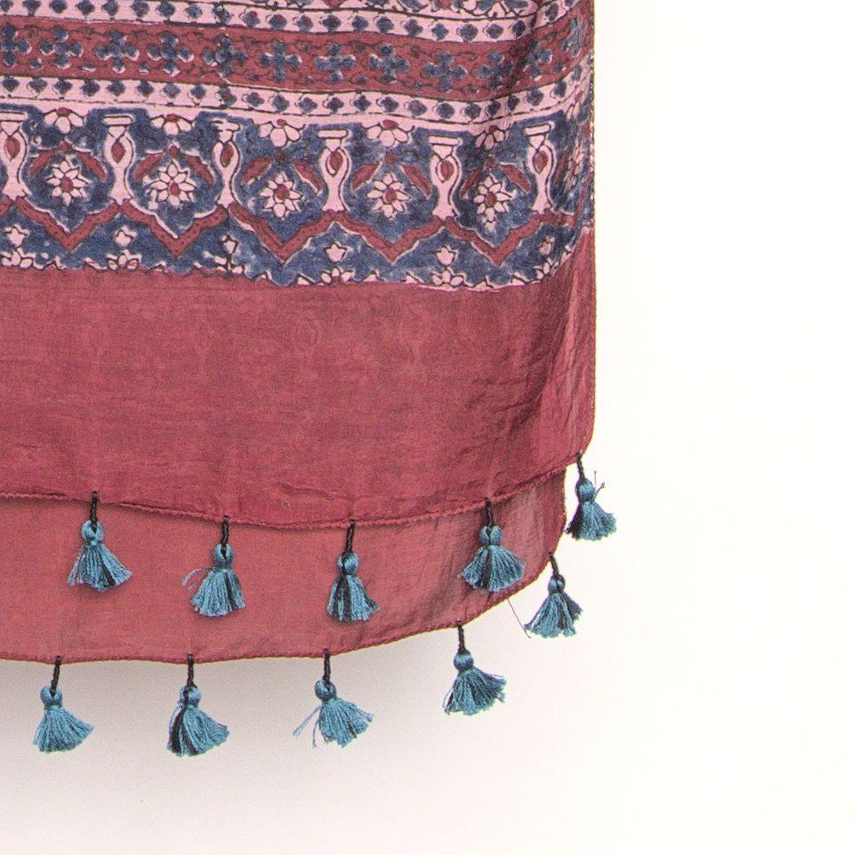 Dusky Rose natural dye scarf-Gifts, Scarves-