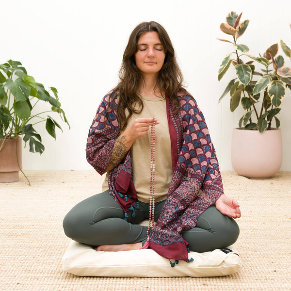 Dusky Rose Natural Dye Scarf