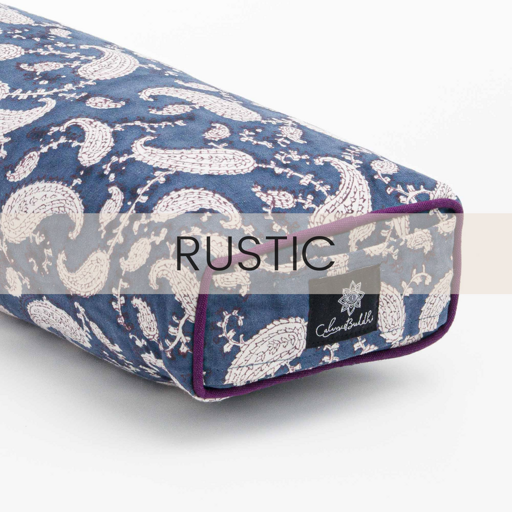 Eve Paisley Pranayama Yoga Bolster - Rustic