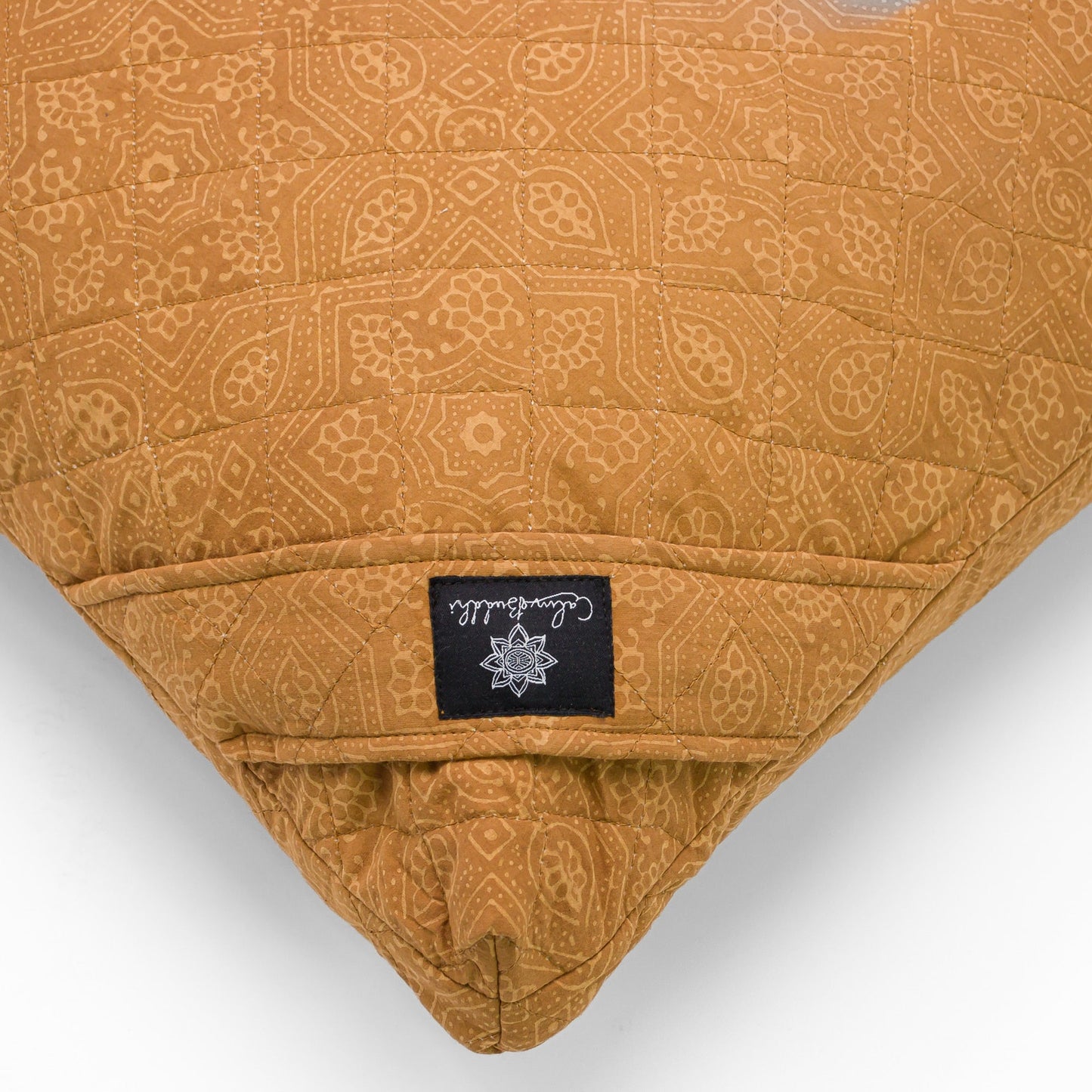 Fire Star - Meditation Cushion Zabuton Block Printed, Zabutons -xo