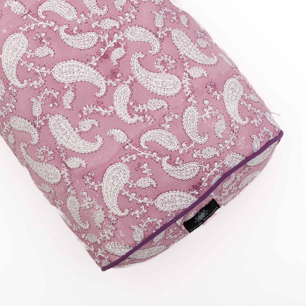 
                  
                    Indi Rose Paisley Oval Yoga Bolster Block Printed, Indi Rose, Oval Bolsters -xo
                  
                