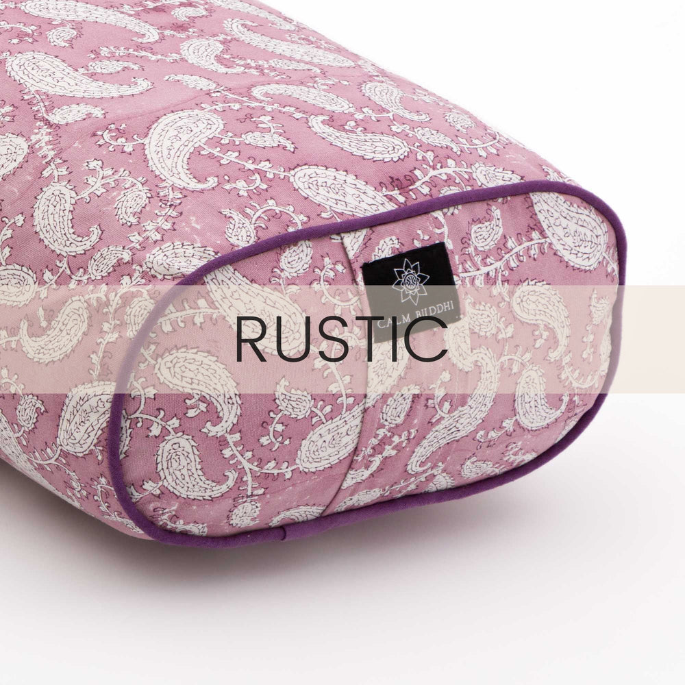 Indi Rose Paisley Rustic Oval Yoga Bolster