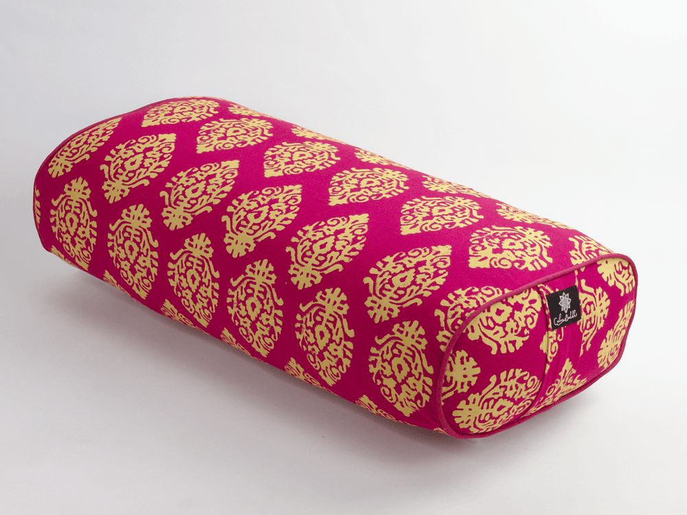 
                  
                    Indian Motif Fuchsia Oval Yoga Bolster-Yoga Bolster-Block Printed, Oval Bolsters-
                  
                