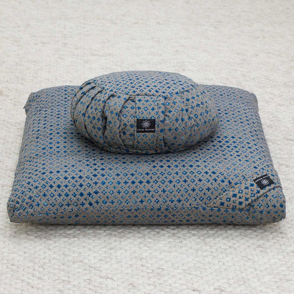 Meditation Cushion Set - Indigo Mist