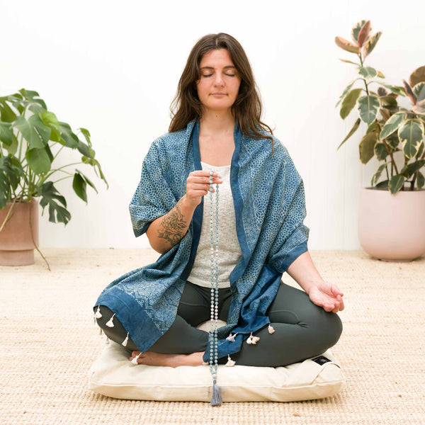 Indigo Star - Natural Dye Scarf