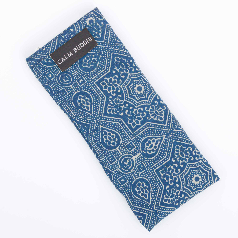 
                  
                    Indigo Star (Water) - Oval Yoga Bolster Block Printed, Oval Bolsters -xo
                  
                