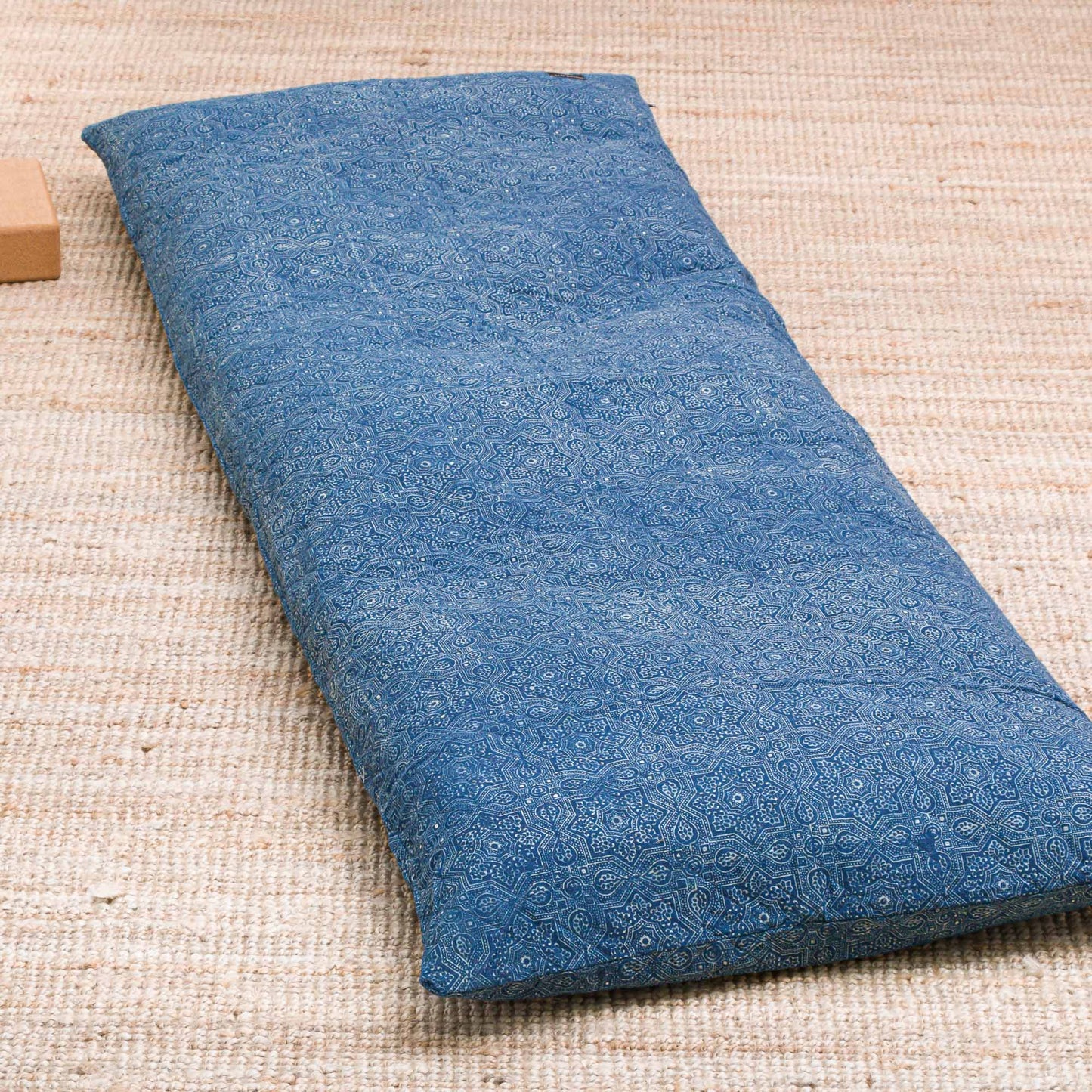 Indigo Star (Water) - Yoga Nidra and Meditation Futon Block Printed, Futons -xo
