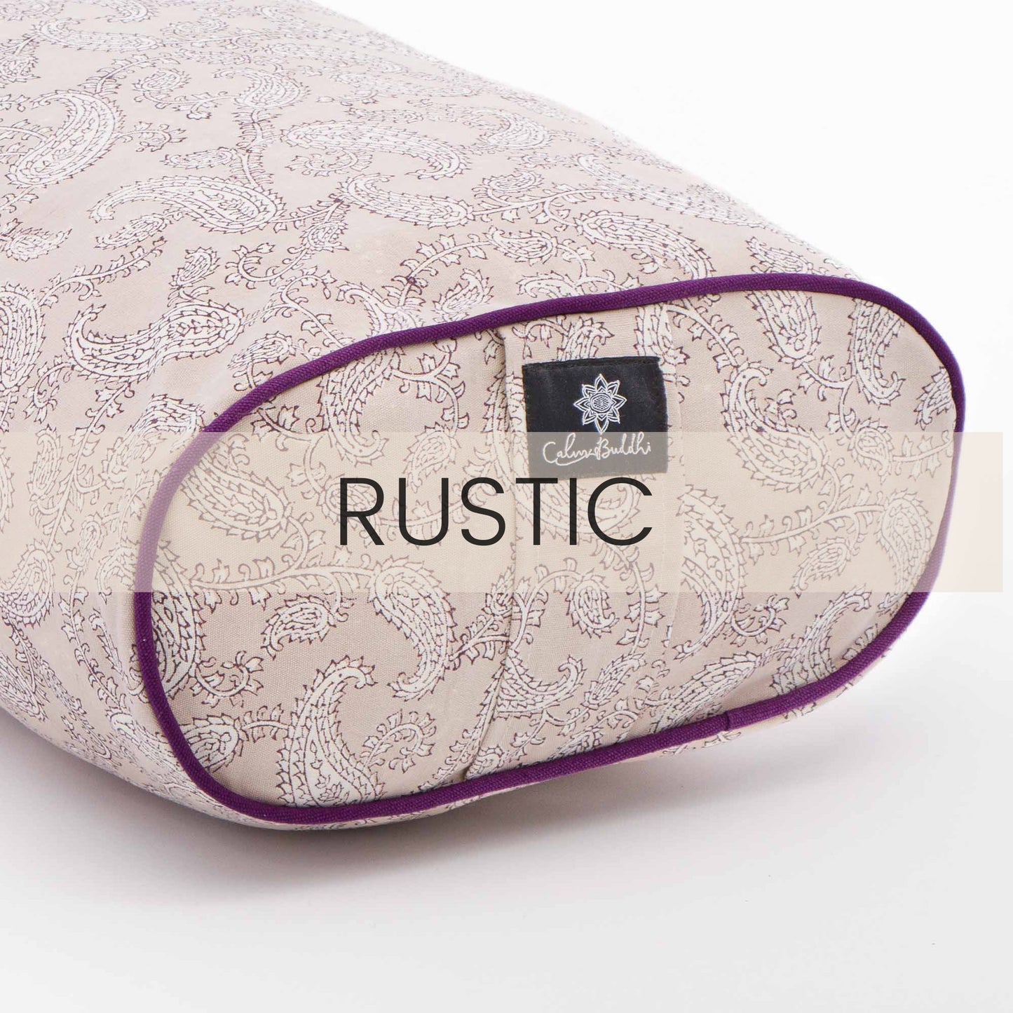 Jyoti Paisley Oval Yoga Bolster Block Printed, Oval Bolsters -xo
