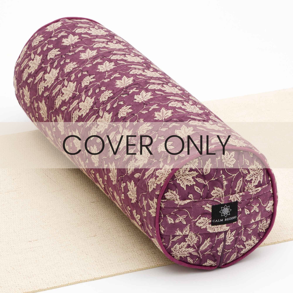 Maple Wood Round Yoga Bolster COVER ONLY