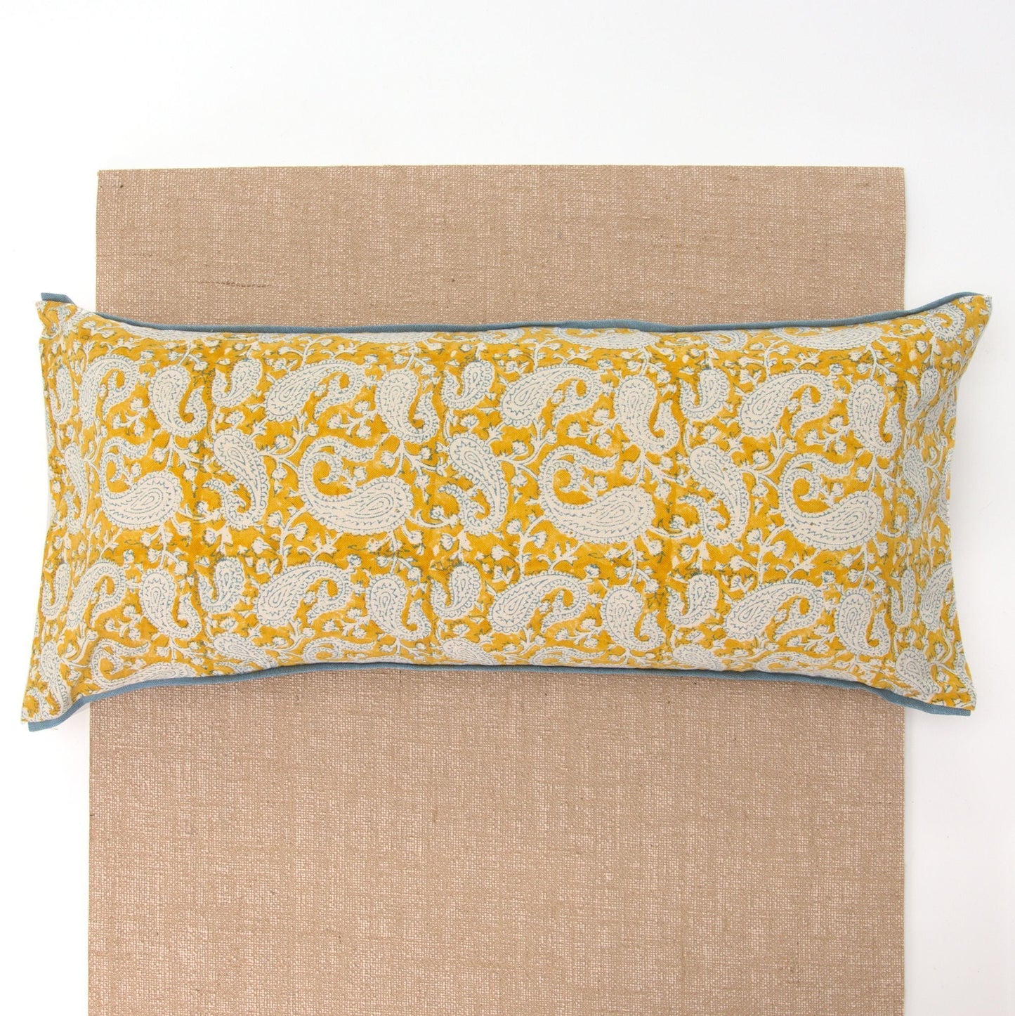 
                  
                    Mustard Paisley Yoga Pillow-Yoga-Block Printed, Yoga Pillows-
                  
                