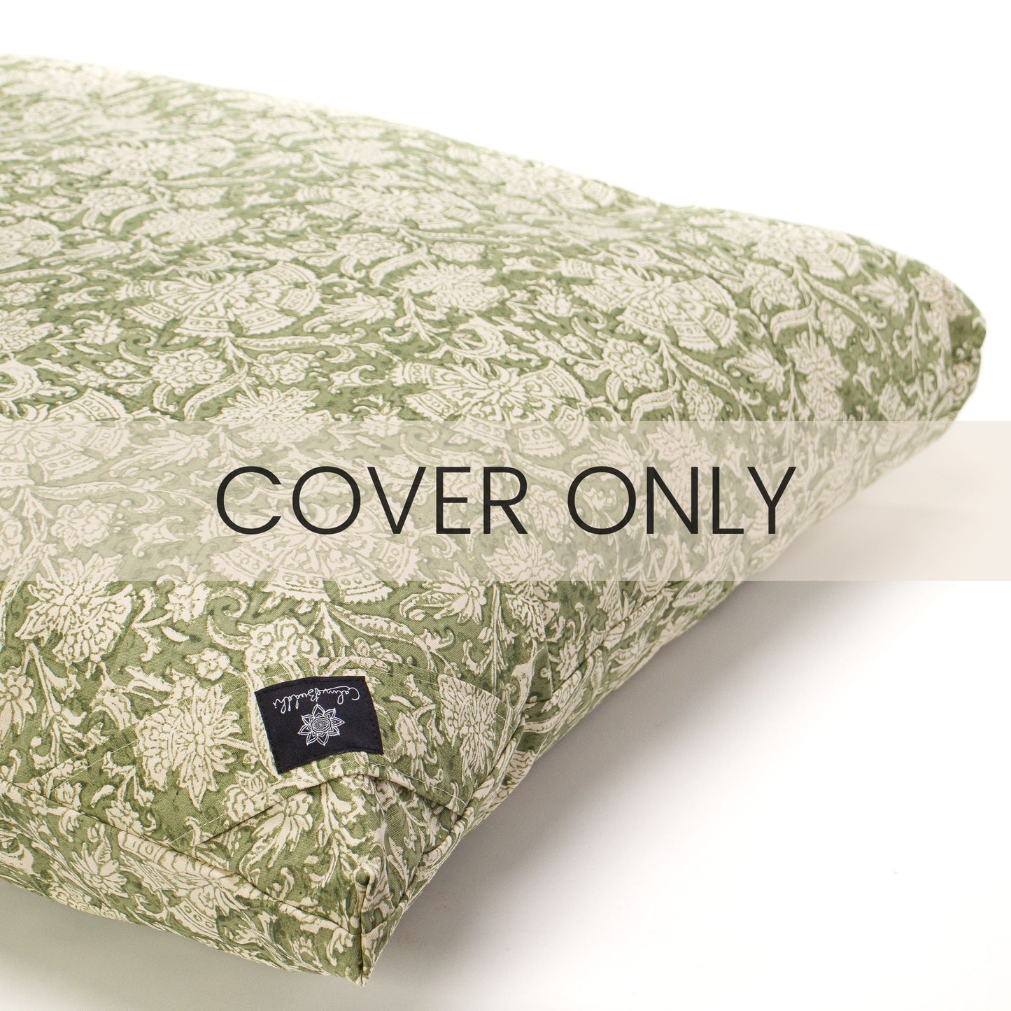 New Gaia Zabuton Meditation Cushion-Block Printed, Zabutons-xo