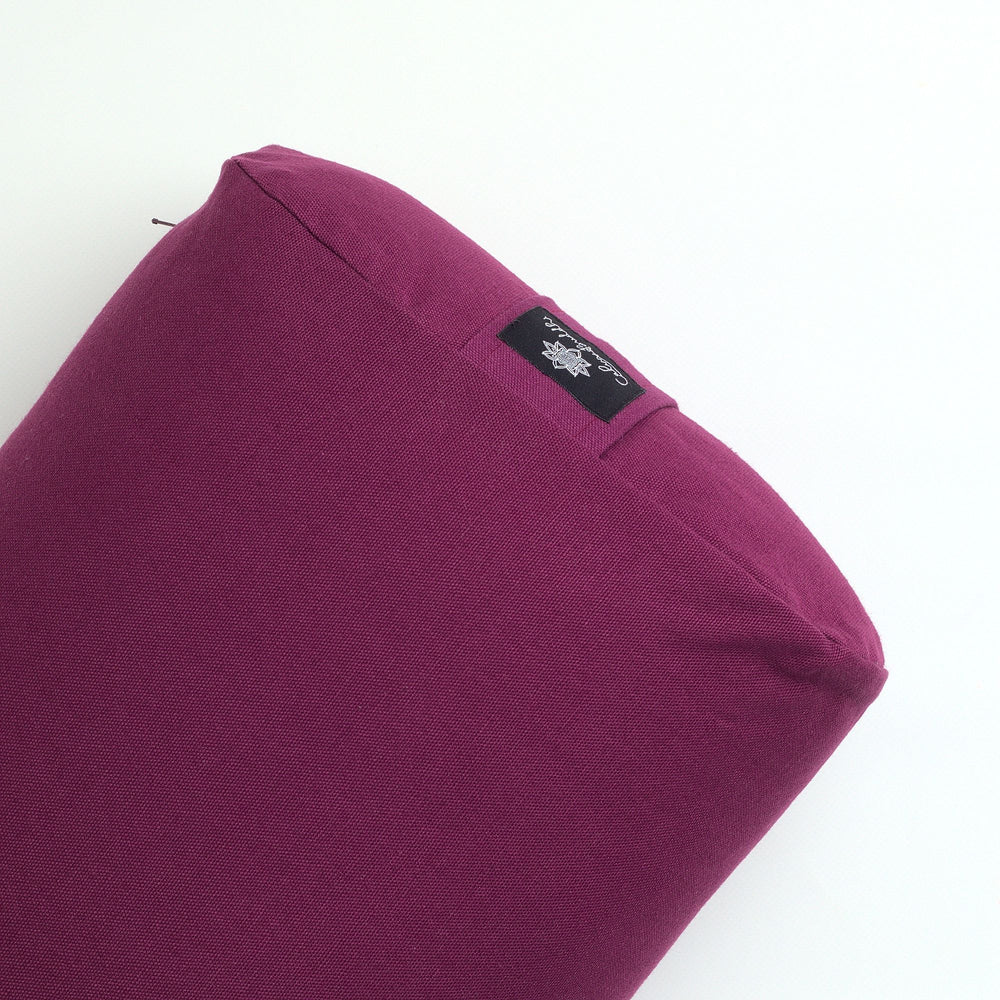 Plum Oval Yoga Bolster-Classic, Oval Bolsters-xo