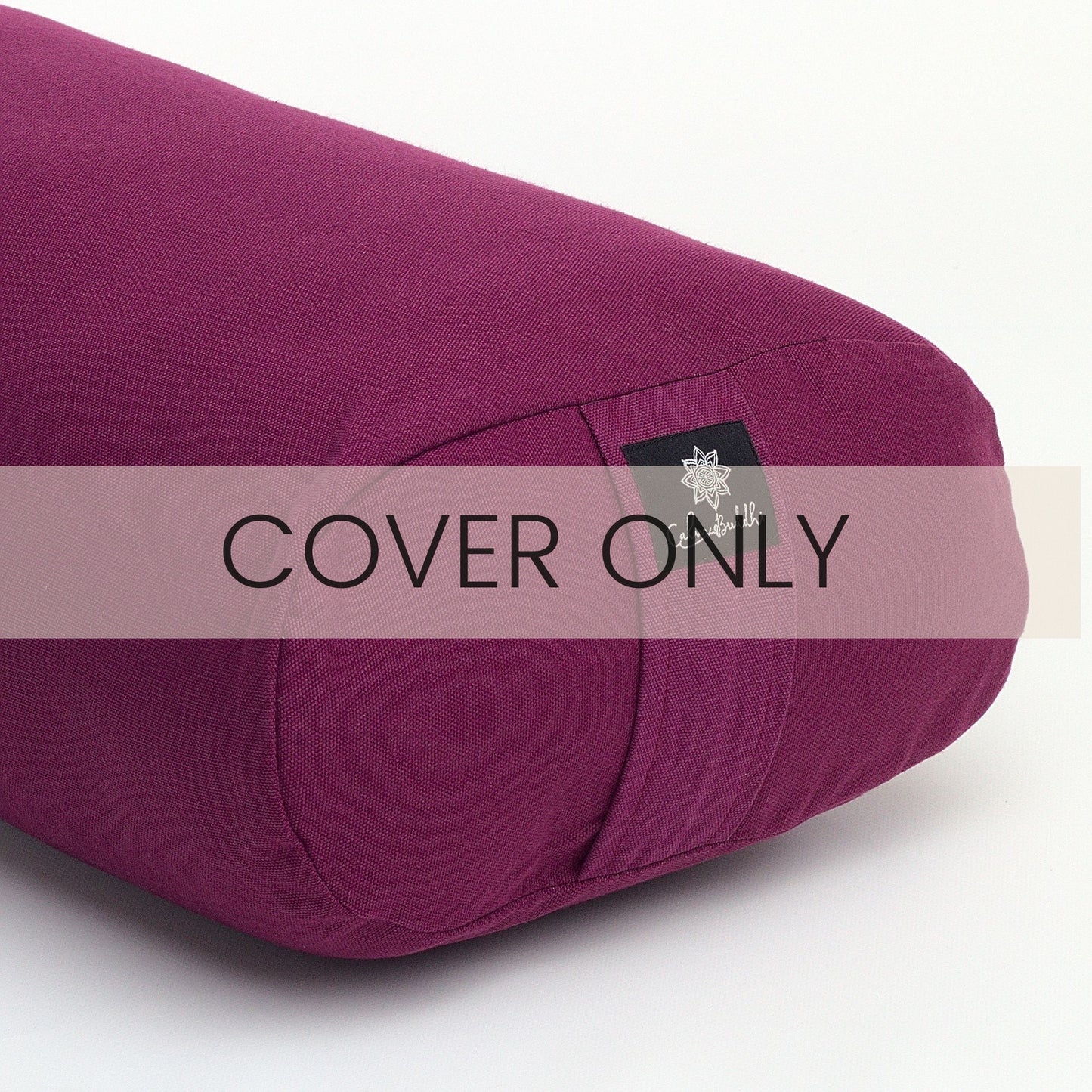 Plum Oval Yoga Bolster-Classic, Oval Bolsters-xo