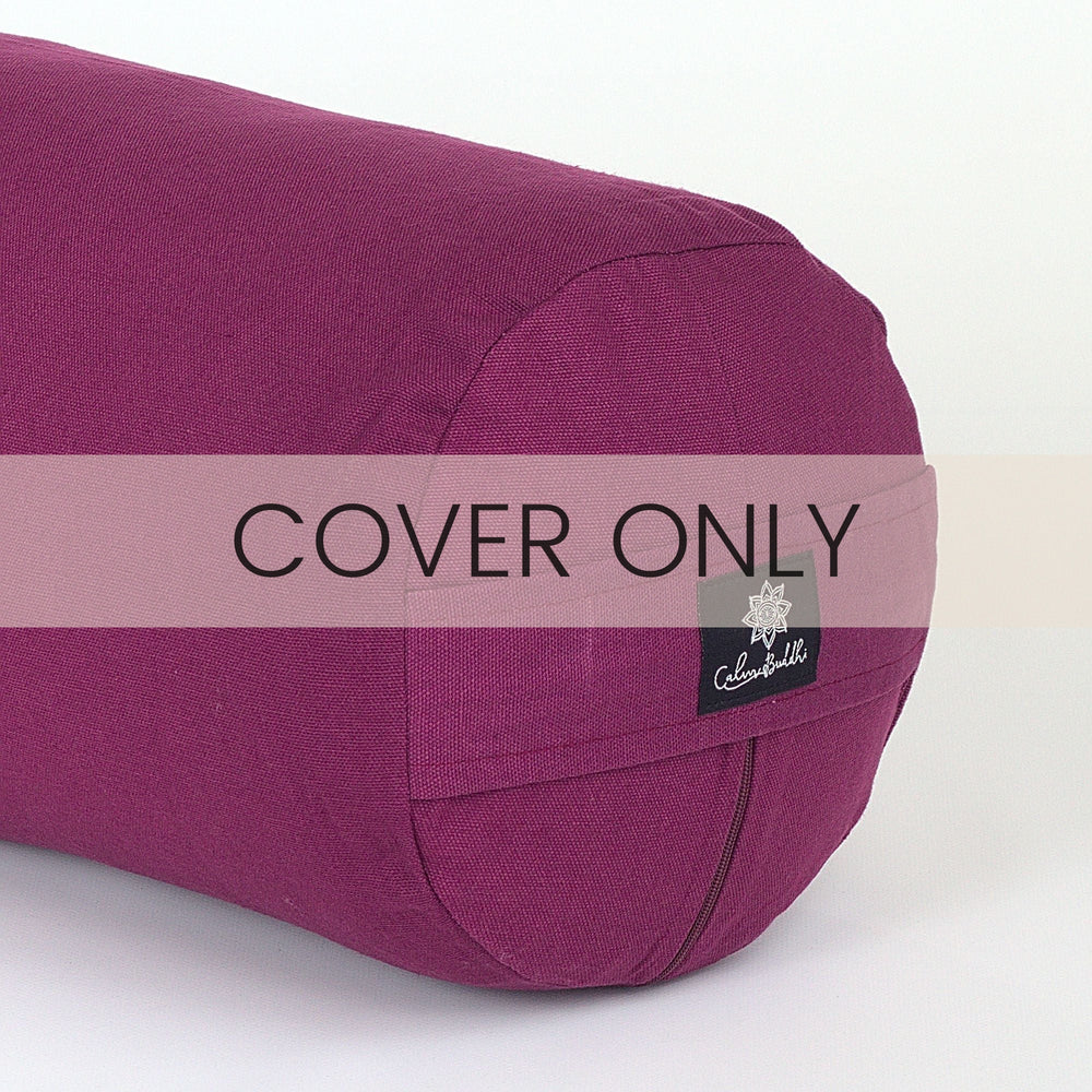 Plum Round Yoga Bolster COVER ONLY