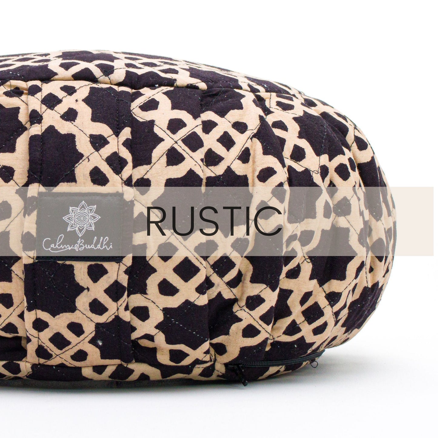 Round Meditation Cushion - Akasha-Block Printed, Zafus-xo
