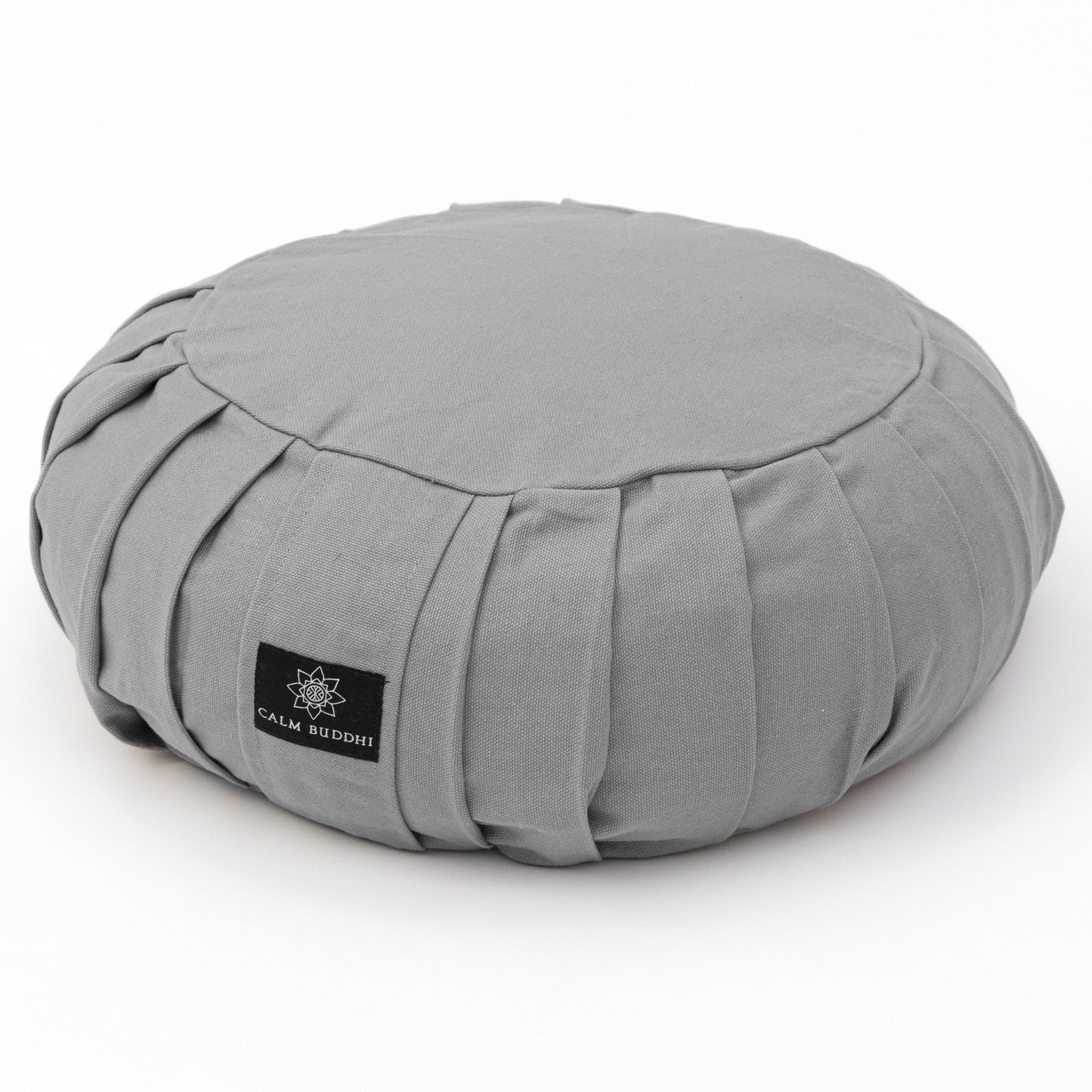 Round Meditation Cushion - Harmony Grey Classic, Zafus -xo