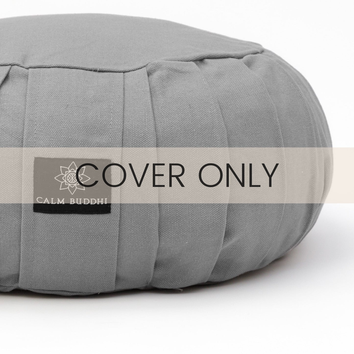 Round Meditation Cushion - Harmony Grey Classic, Zafus -xo