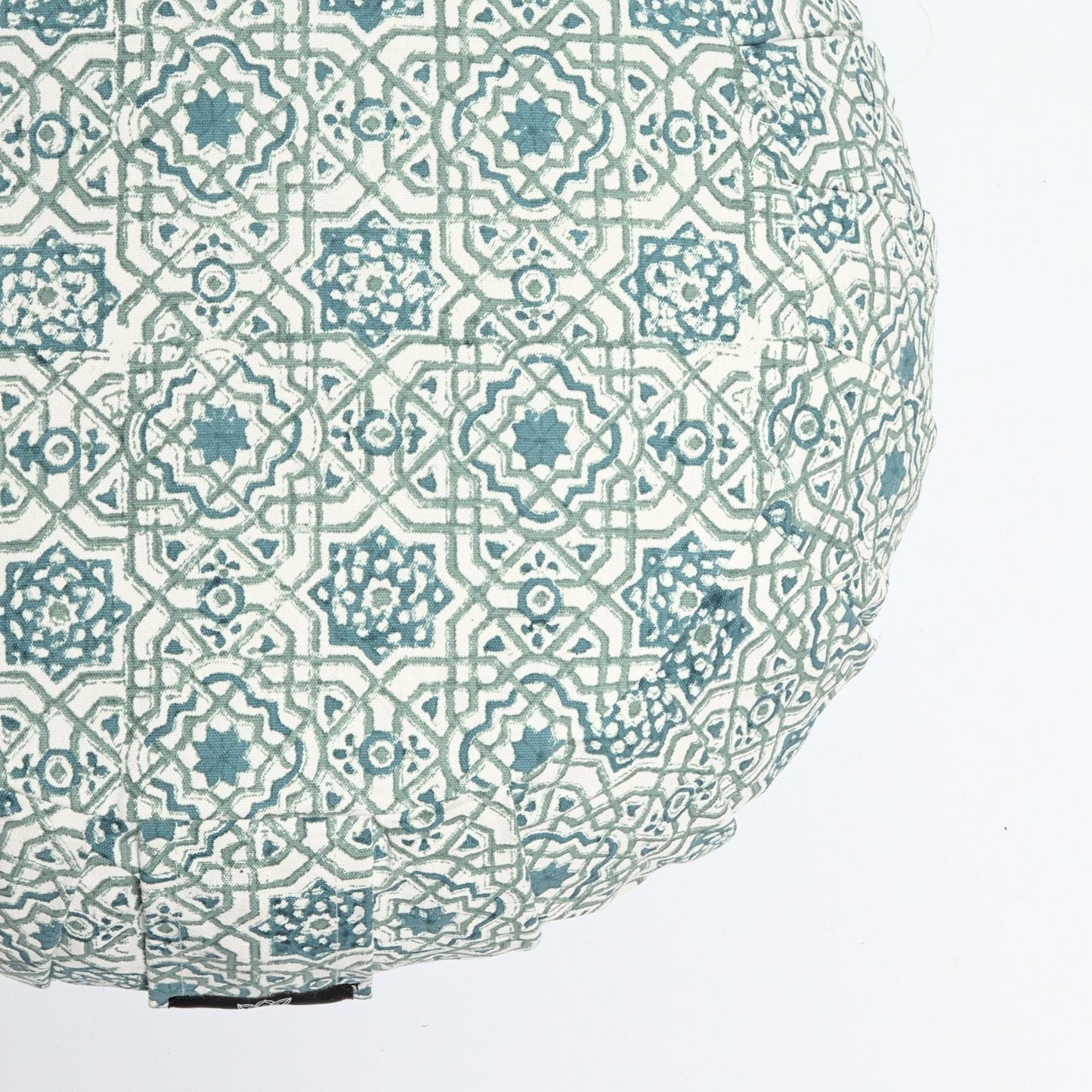 Round Meditation Cushion ~ Moroccan Dreams-Meditation Cushion-Block Printed, Zafus-