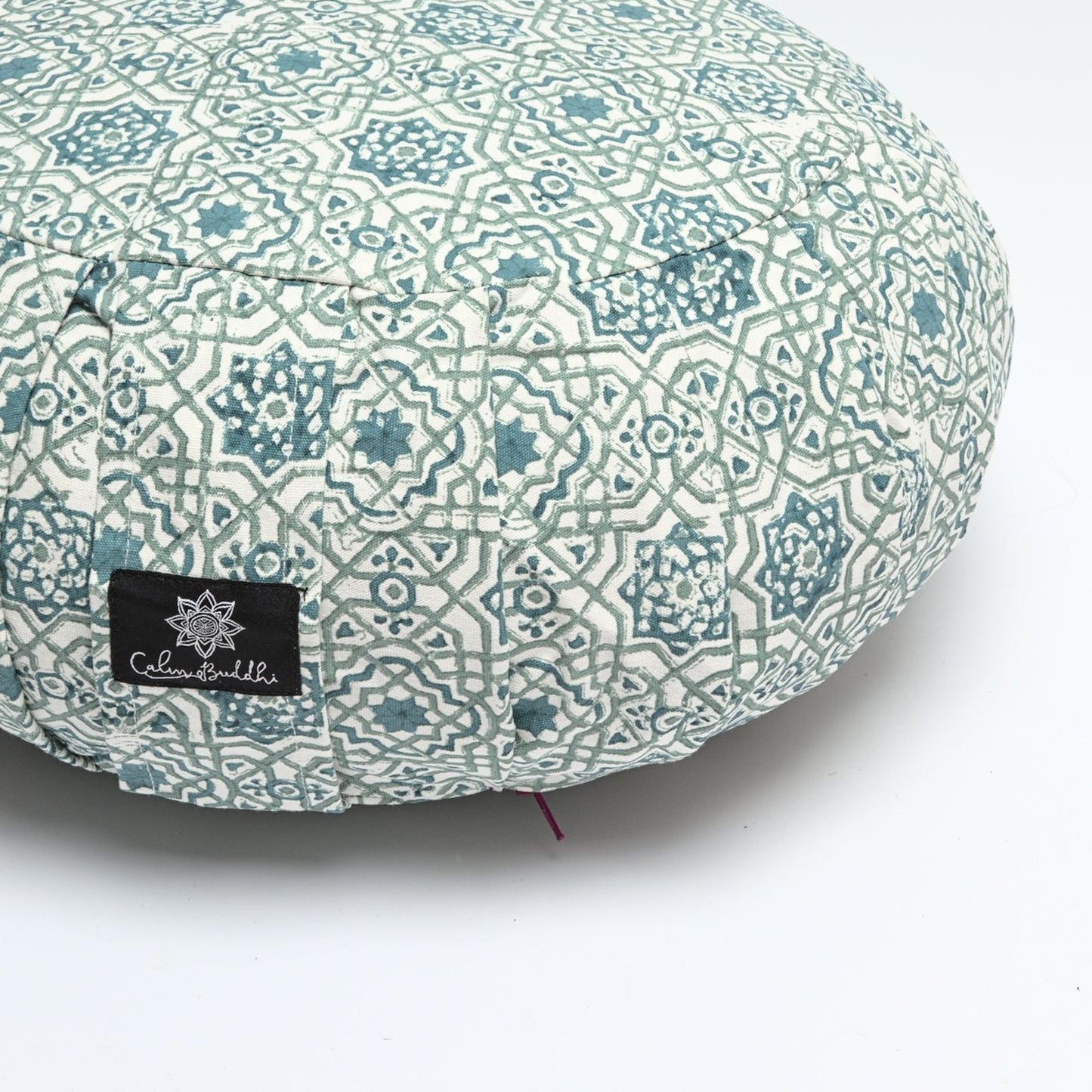 Round Meditation Cushion ~ Moroccan Dreams-Block Printed, Zafus-xo
