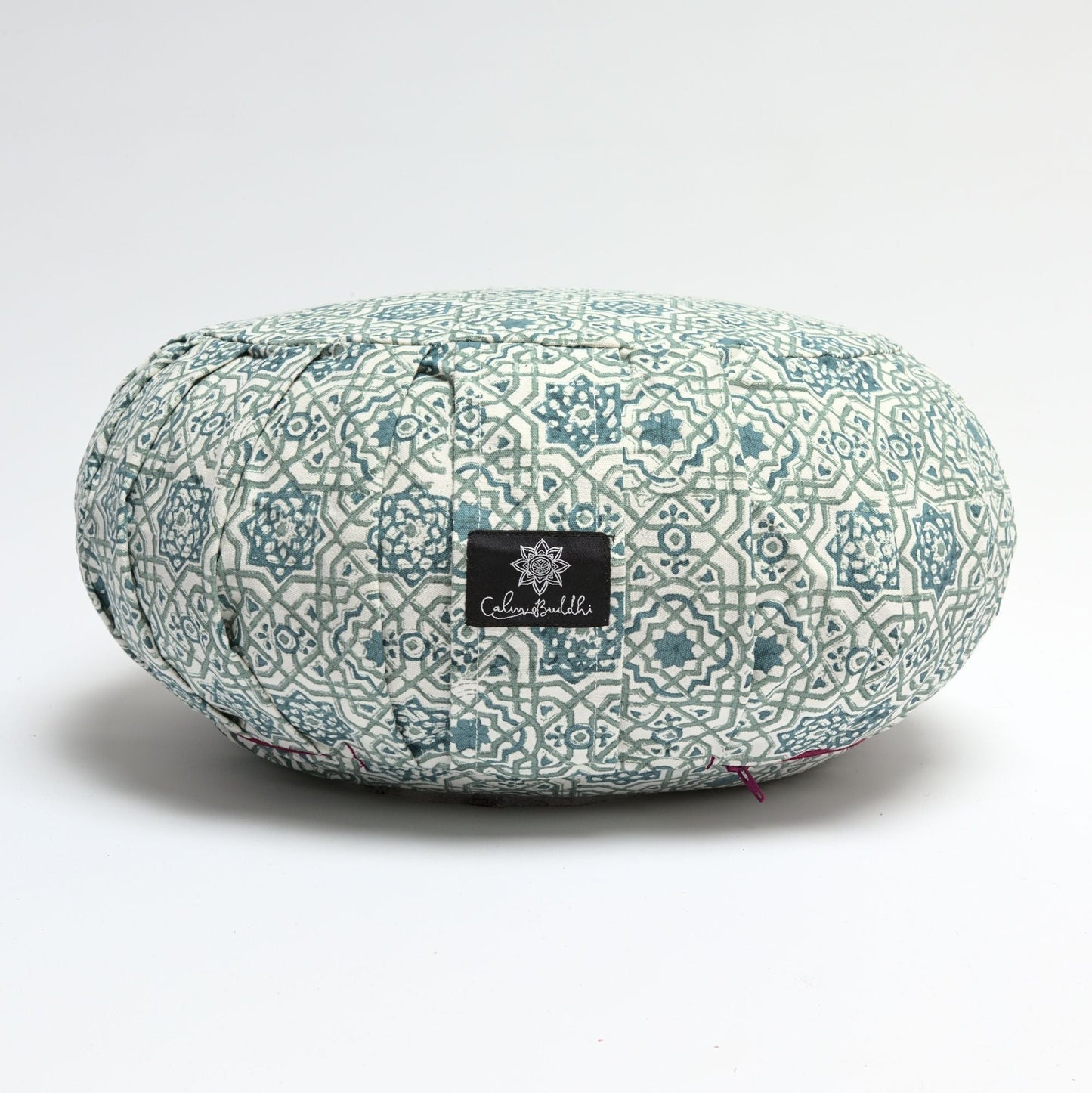 Round Meditation Cushion ~ Moroccan Dreams-Meditation Cushion-Block Printed, Zafus-