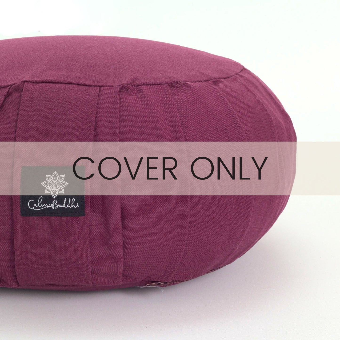 Round Meditation Cushion - Plum Classic, Zafus -xo