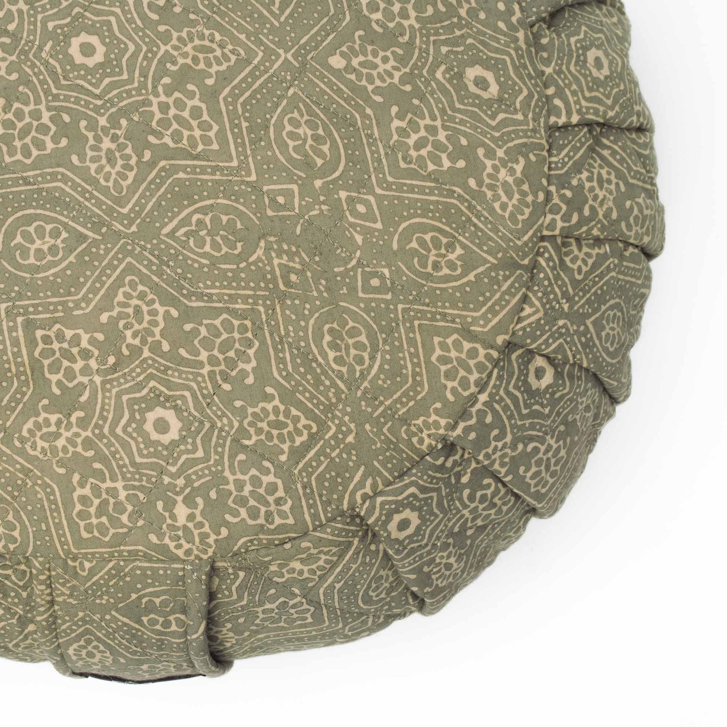 Wind Star - Round Meditation Cushion Zafu Block Printed, Zafus -xo
