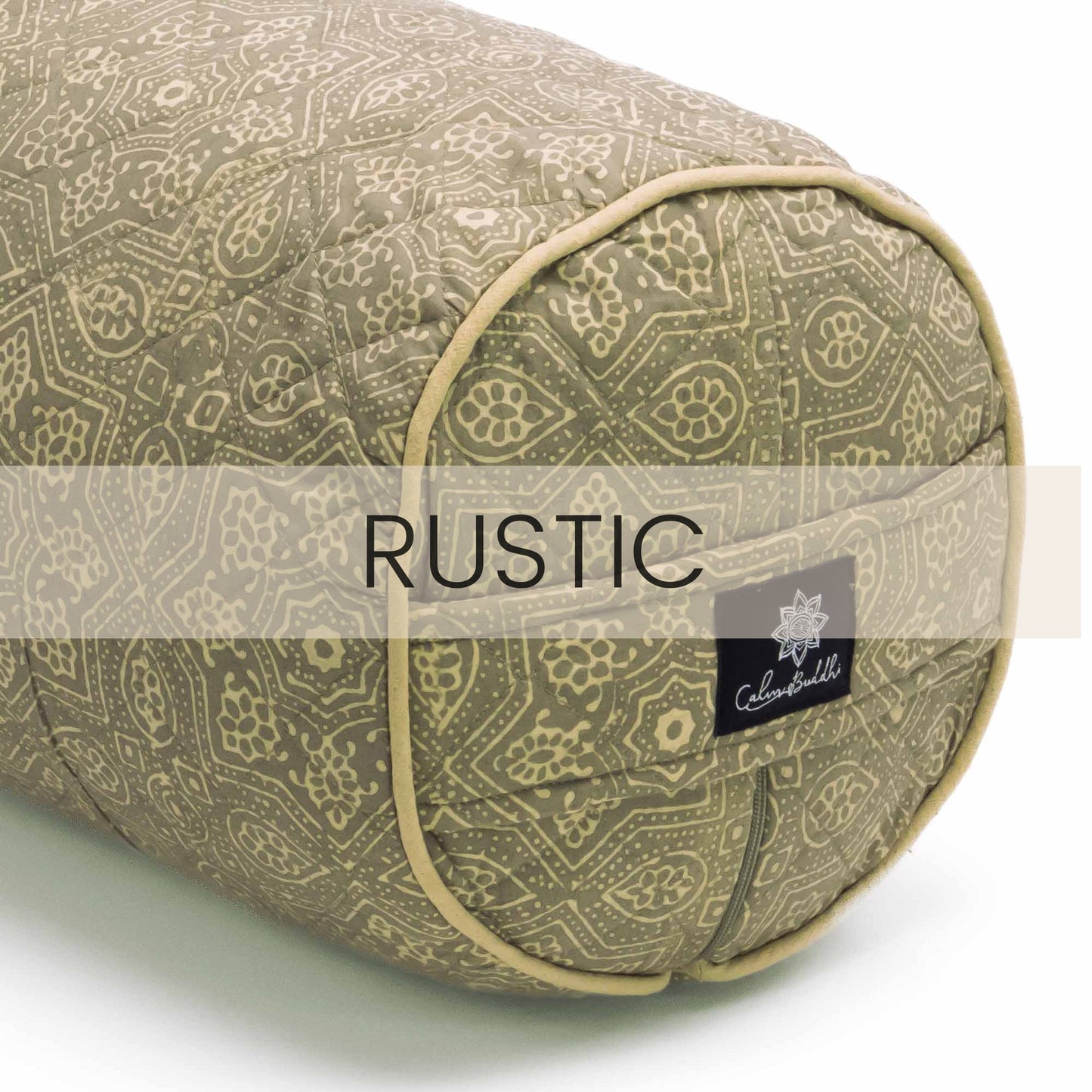 Wind Star - Round Yoga Bolster Block Printed, Round Bolsters -xo