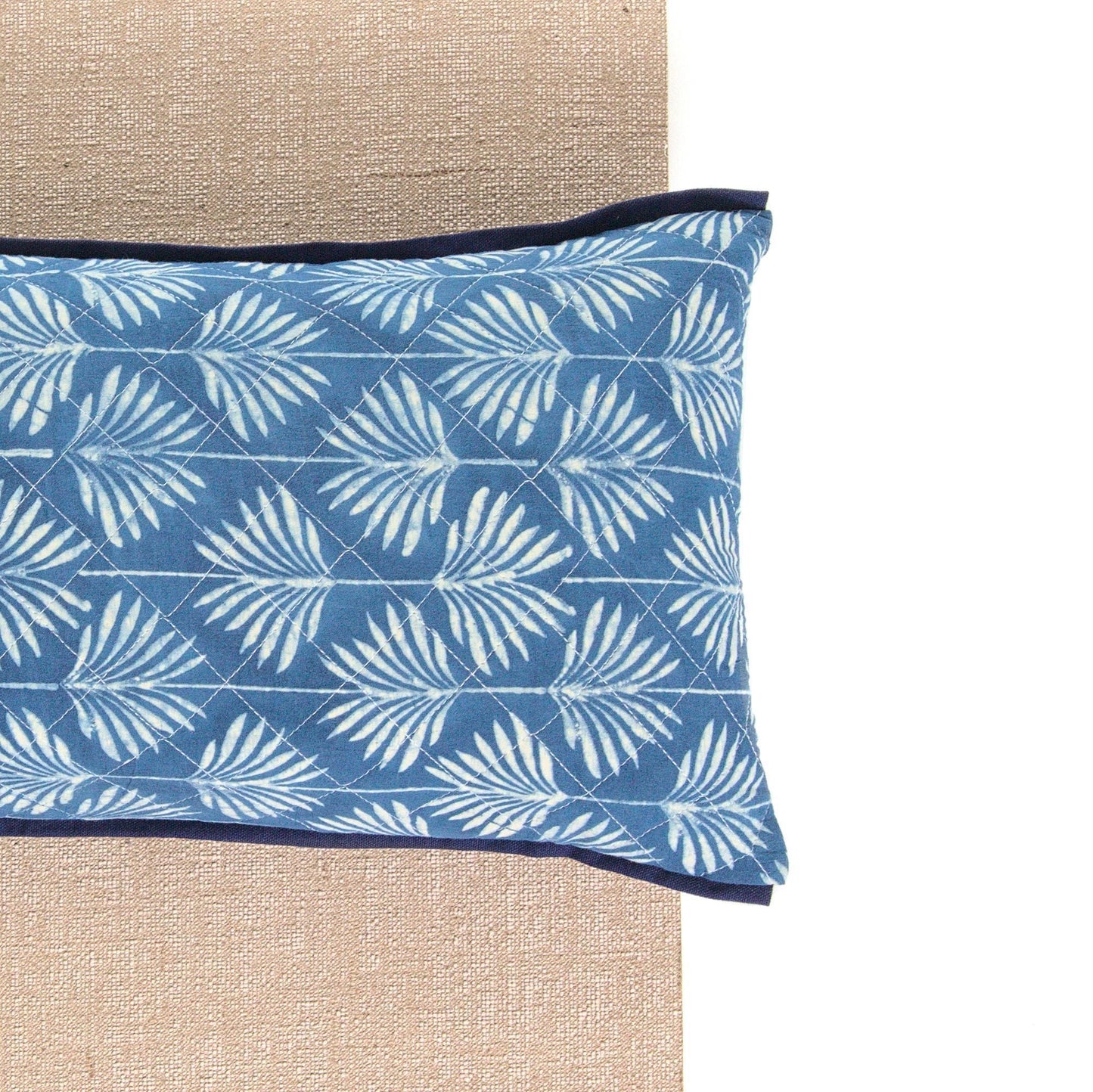 Yoga Pillow - Ajrakh Palm-Block Printed, Yoga Pillows-xo