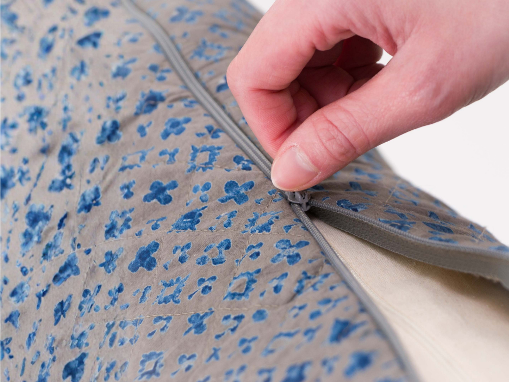 removable cover on yoga bolster