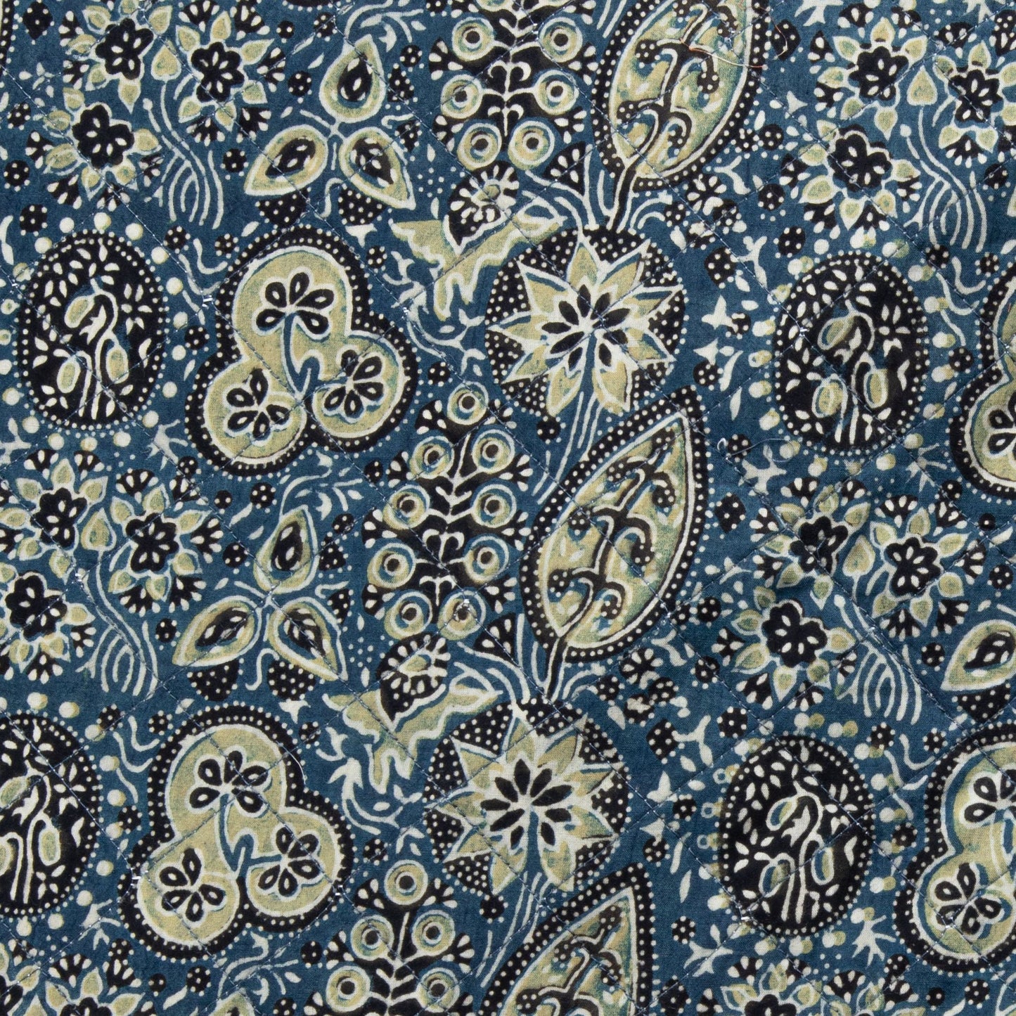 Ajrakh Fig - Yoga Nidra and Meditation Futon-Block Printed, Futons-xo