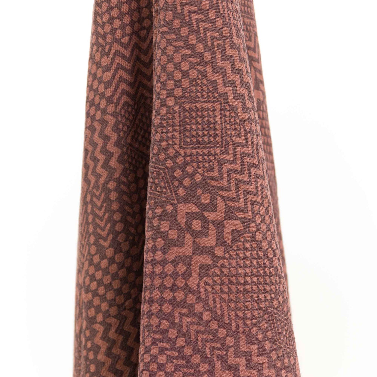 Ajrakh Purple Eve ~ Wool Natural Dye shawl Gifts, Scarves -xo