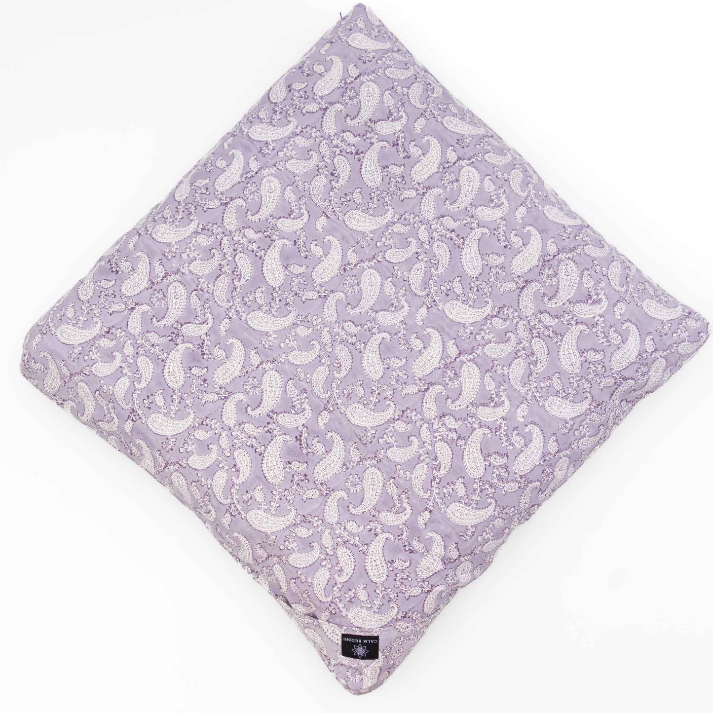 Ananda Paisley Zabuton Meditation Cushion Ananda, Block Printed, karna, Zabutons -xo